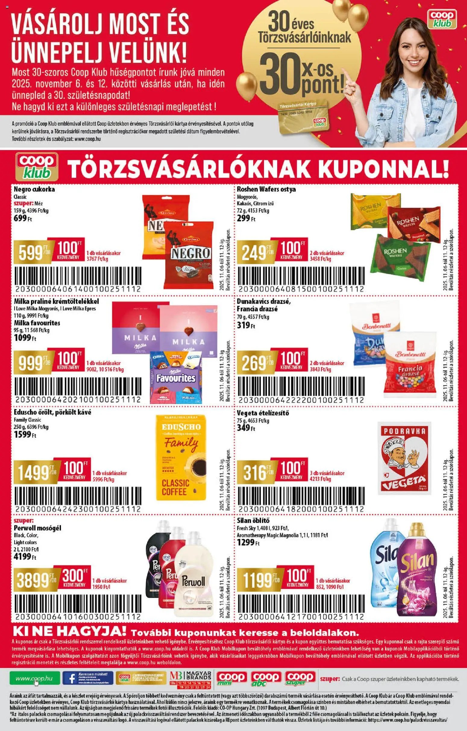 COOP újság 2025.11.06. Alföld Pro-Coop Zrt. - Abc szuper (2025-11-06 - 2025-11-12)