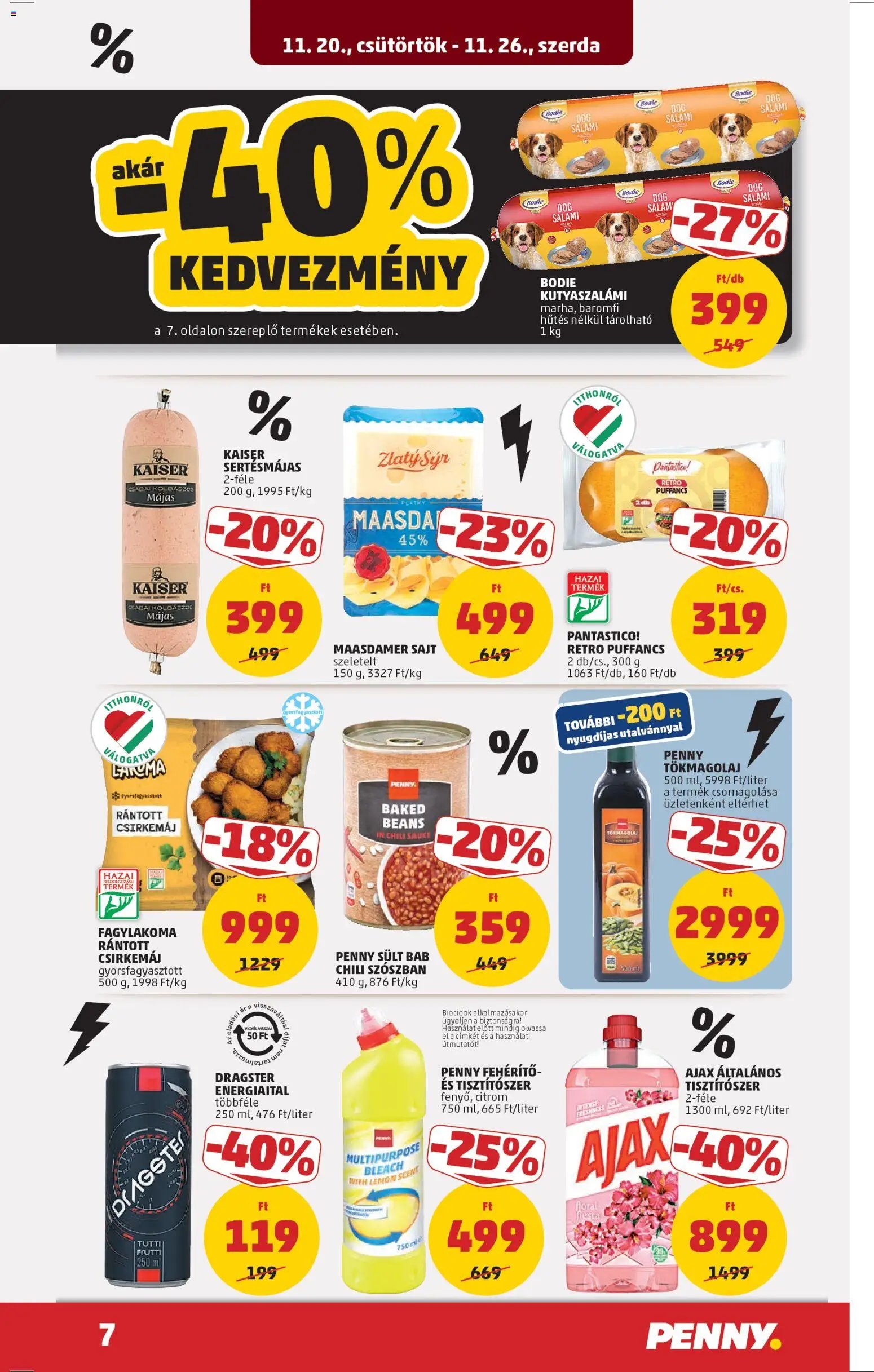 PENNY újság 2025.11.20. Black Friday (2025-11-20 - 2025-11-26)