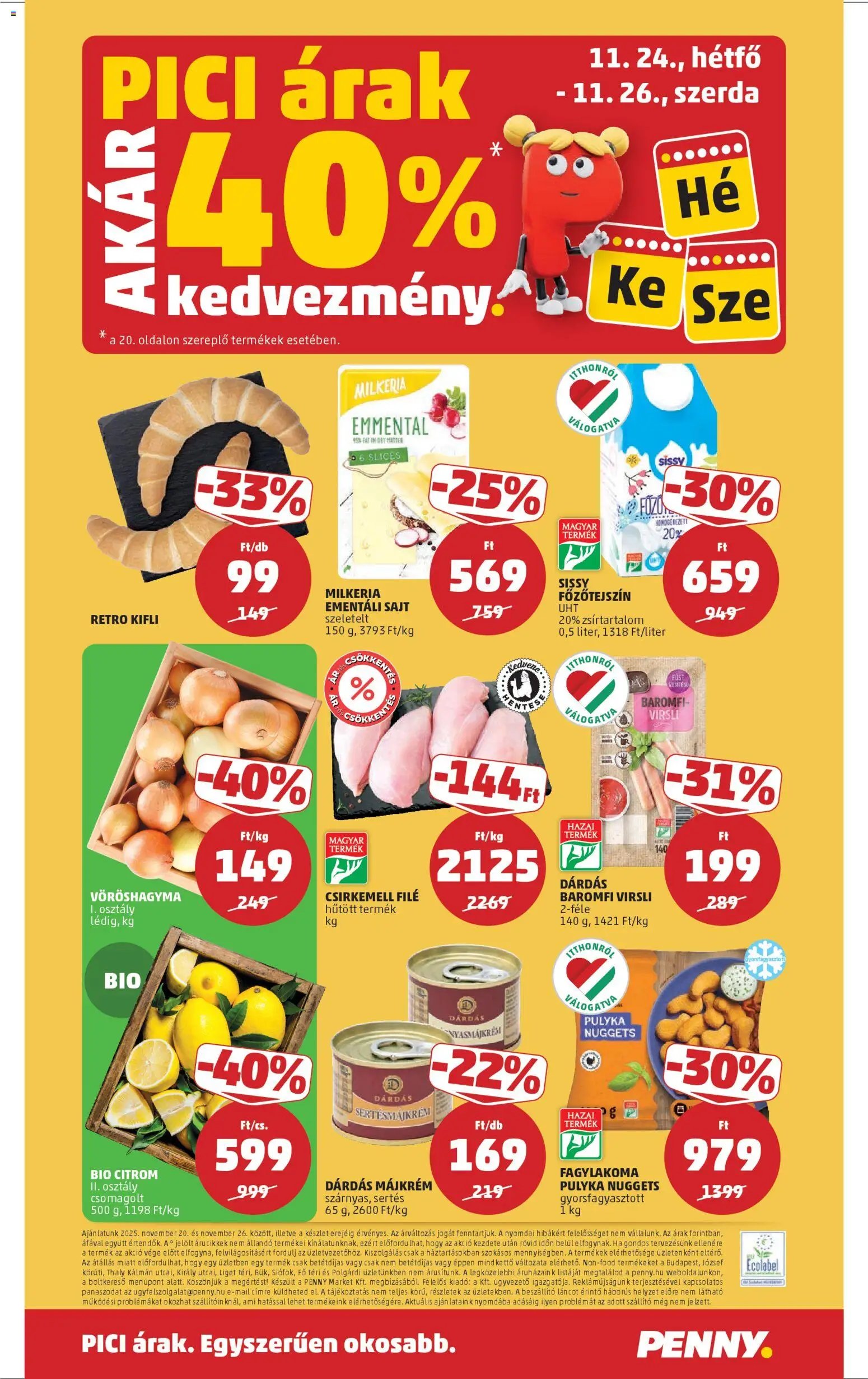 PENNY újság 2025.11.20. Black Friday (2025-11-20 - 2025-11-26)