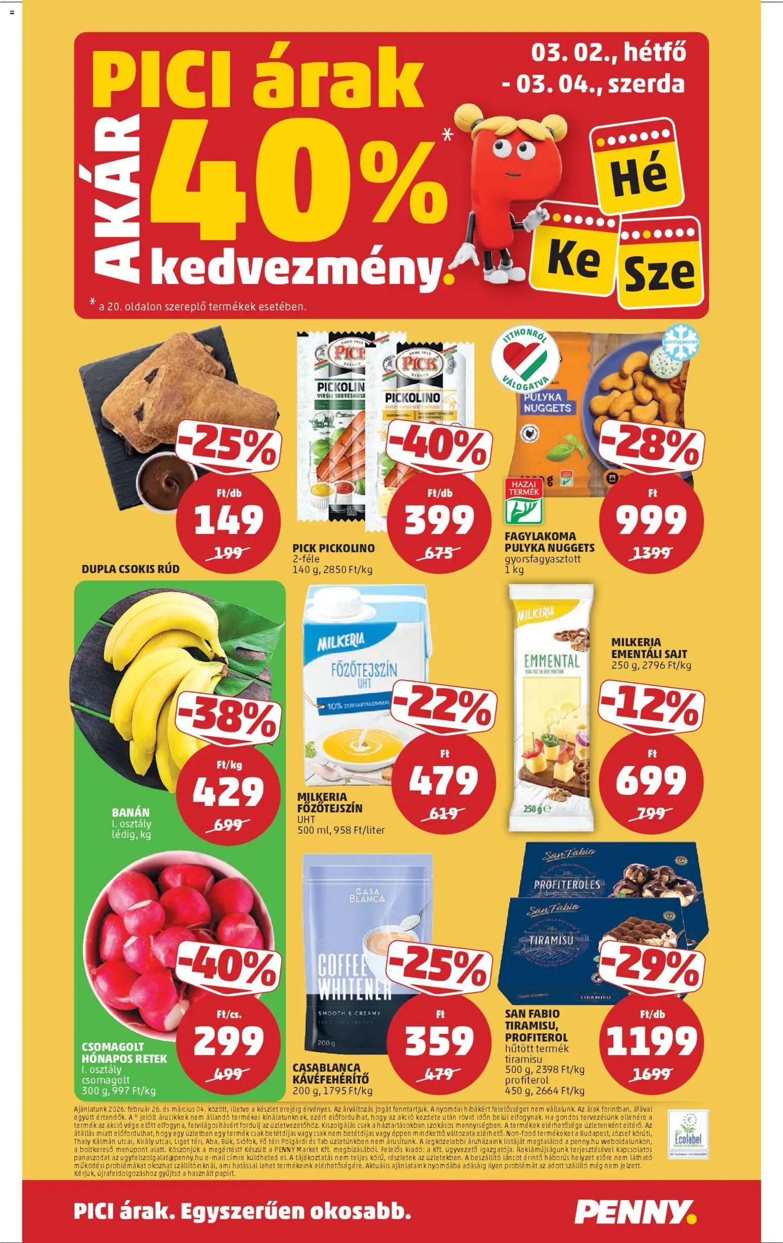 PENNY újság 2026.02.26. Akciós újság PENNY (2026-02-26 - 2026-03-04)