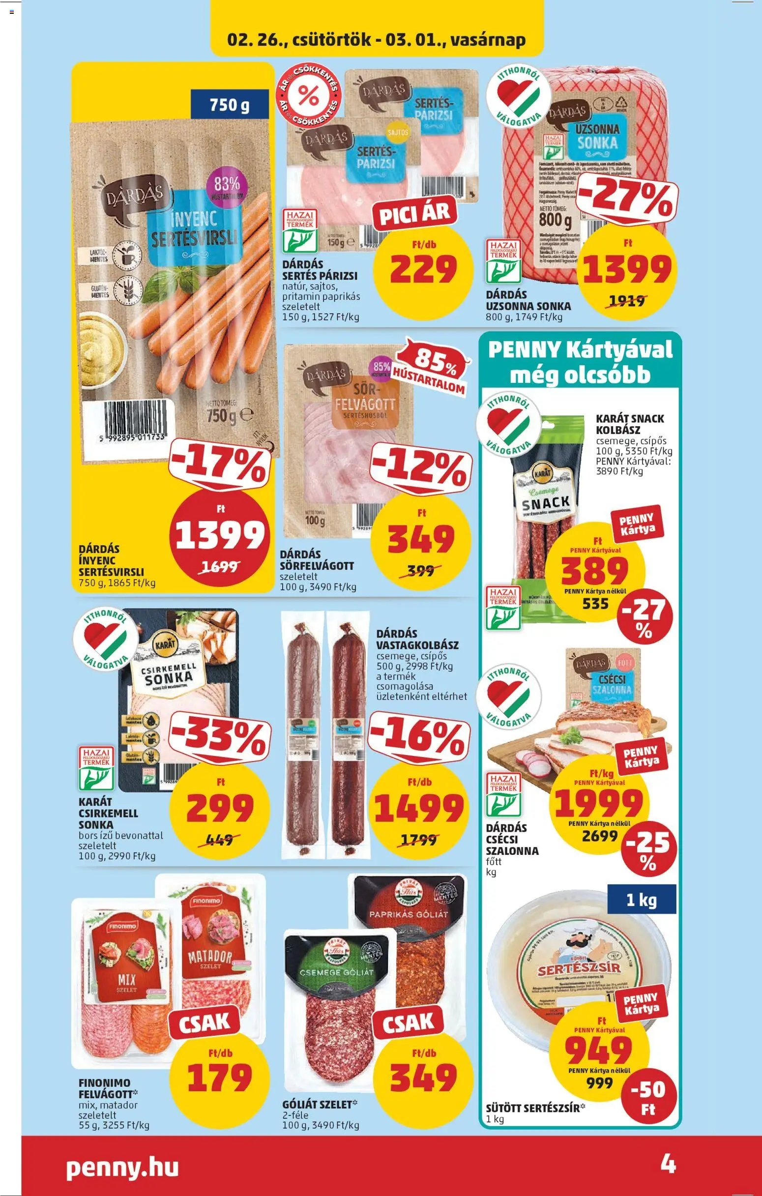 PENNY újság 2026.02.26. Akciós újság PENNY (2026-02-26 - 2026-03-04)