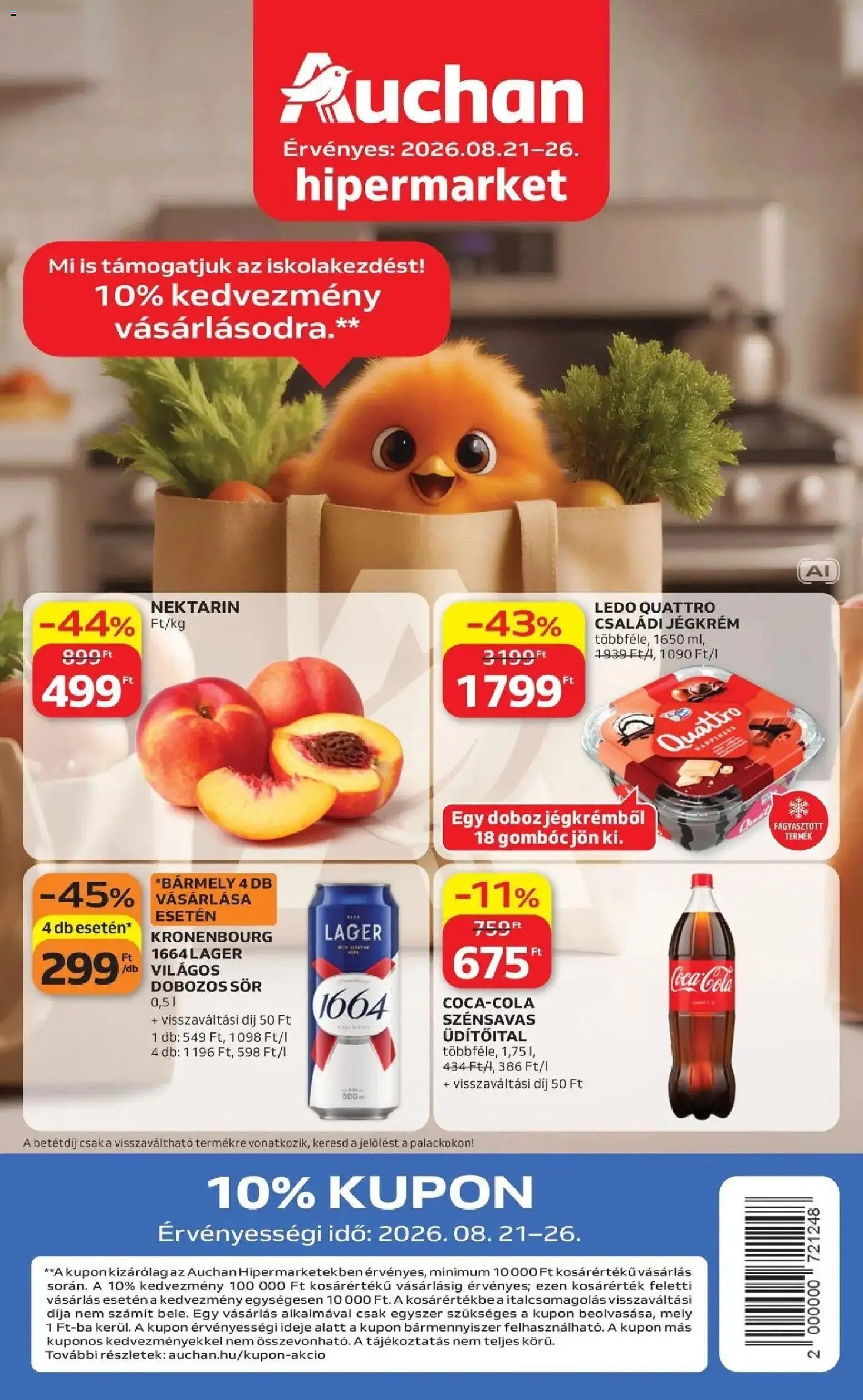 Auchan újság 2026.08.21. Auchan akciós újság Szolnok