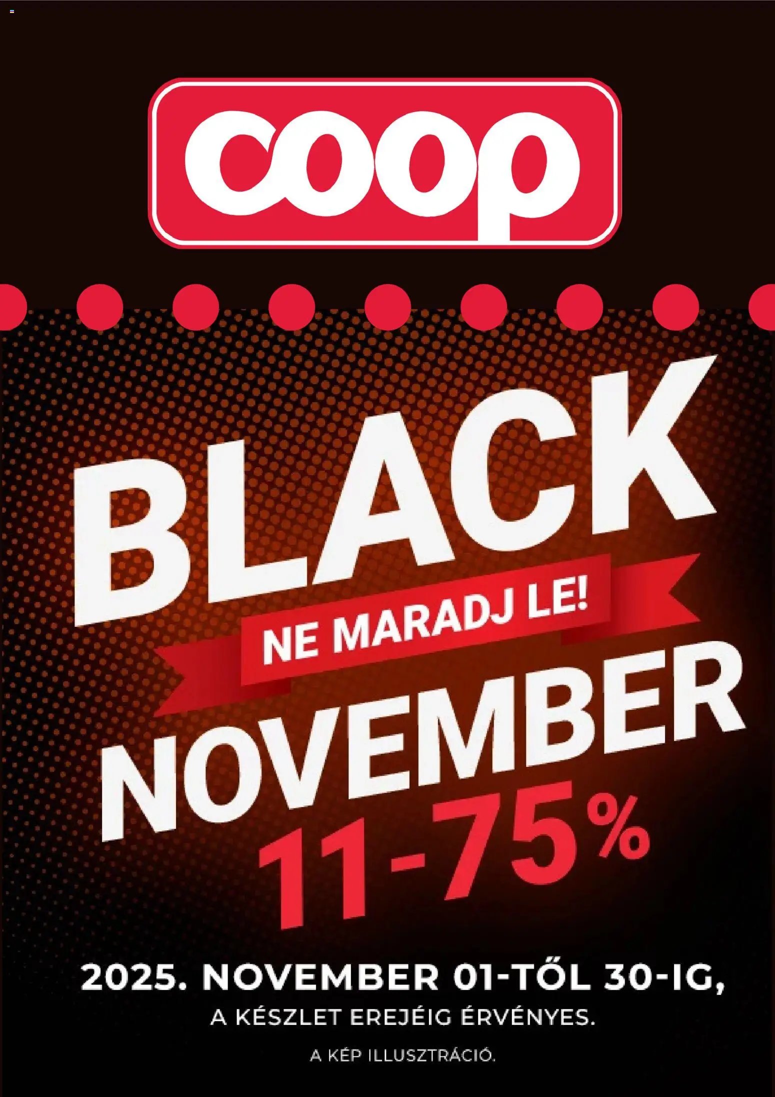 COOP újság 2025.11.01. Black Friday (2025-11-01 - 2025-11-30)