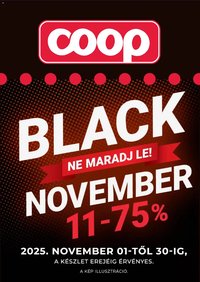COOP újság 2025.11.01. Black Friday (2025-11-01 - 2025-11-30)