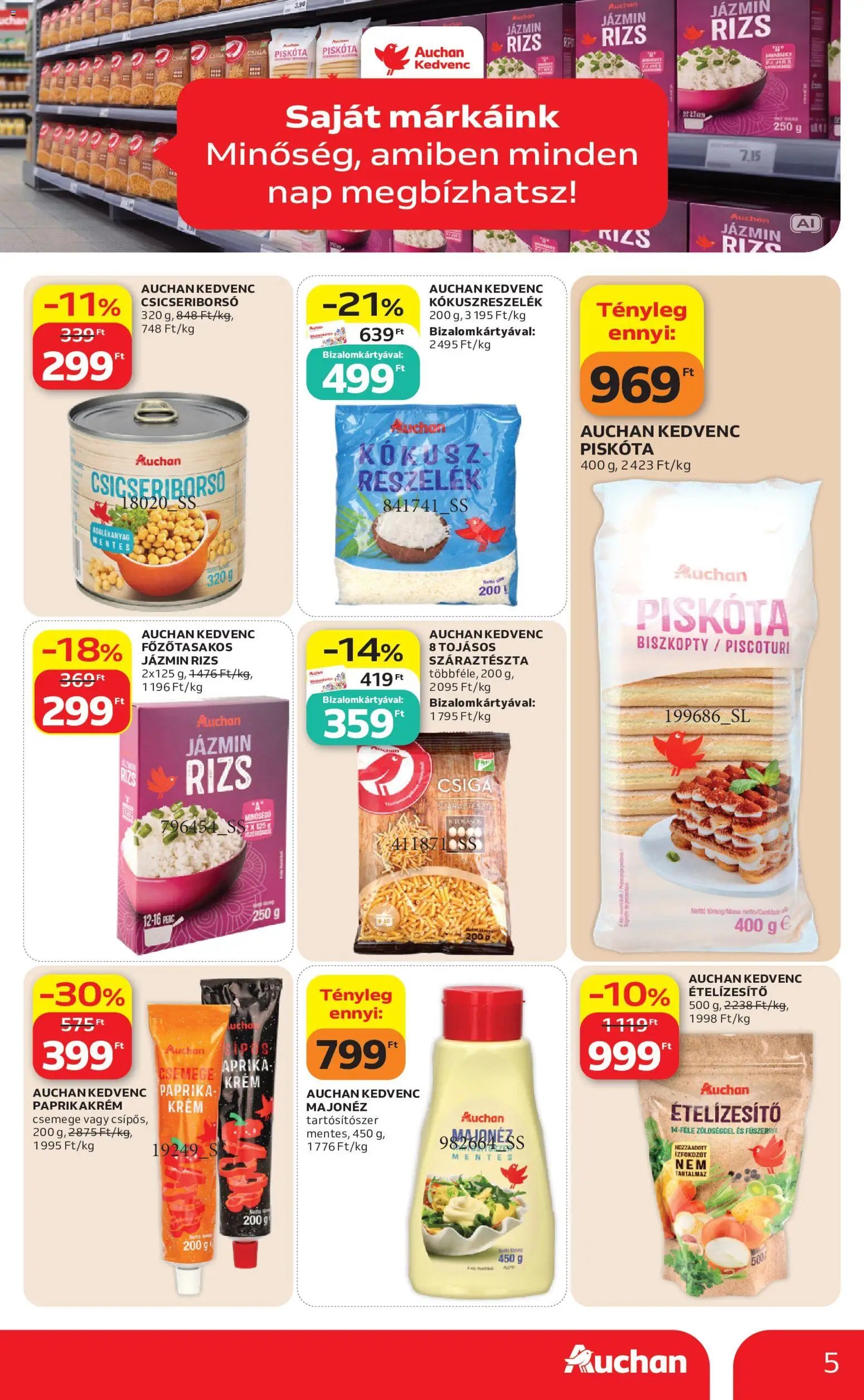 Auchan újság 2026.09.03. Auchan Saját Márkás termékeink