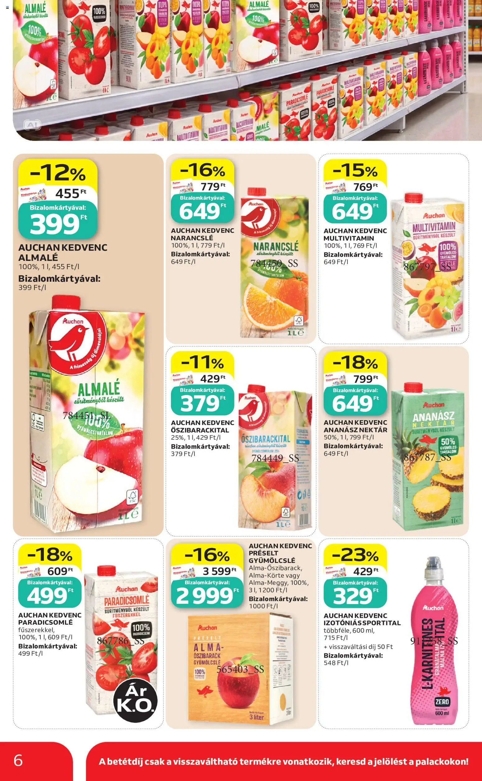 Auchan újság 2026.09.03. Auchan Saját Márkás termékeink