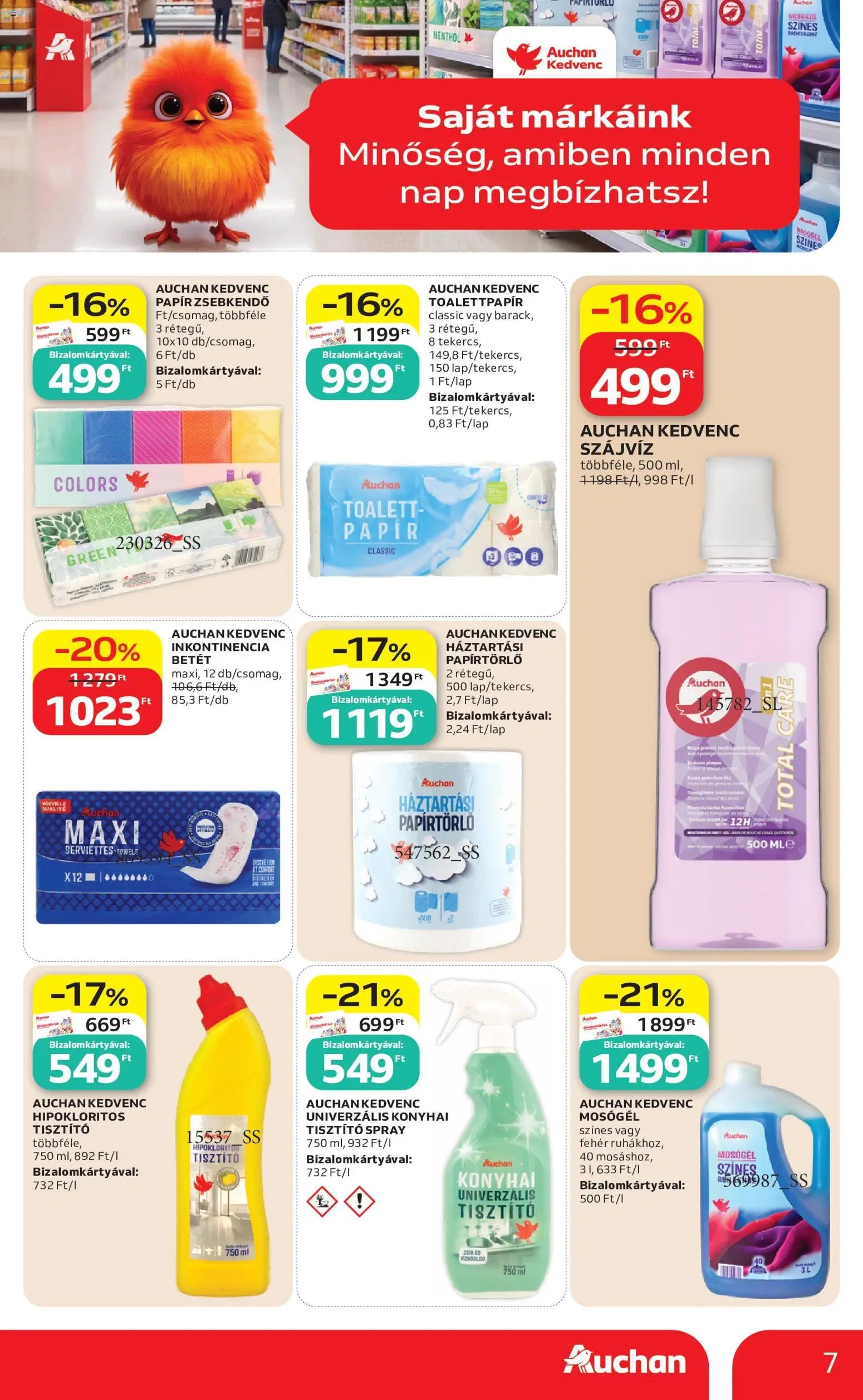 Auchan újság 2026.09.03. Auchan Saját Márkás termékeink