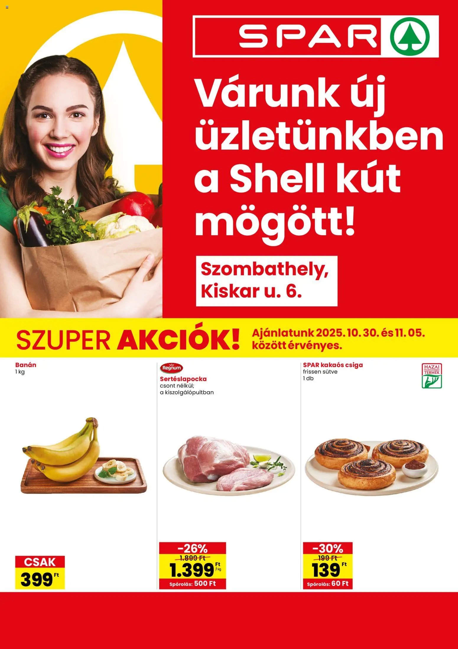 Spar újság 2025.10.30. Szombathely üzlet megújulás (2025-10-30 - 2025-11-05)