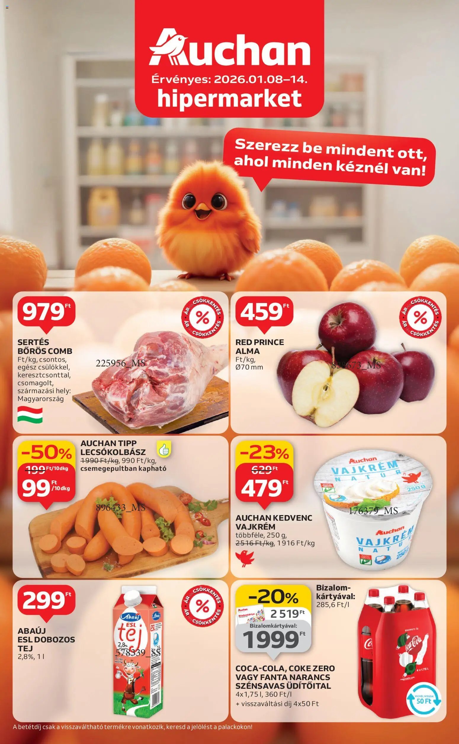 Auchan újság 2026.01.08. Akciós újság Auchan (2026-01-08 - 2026-01-14)