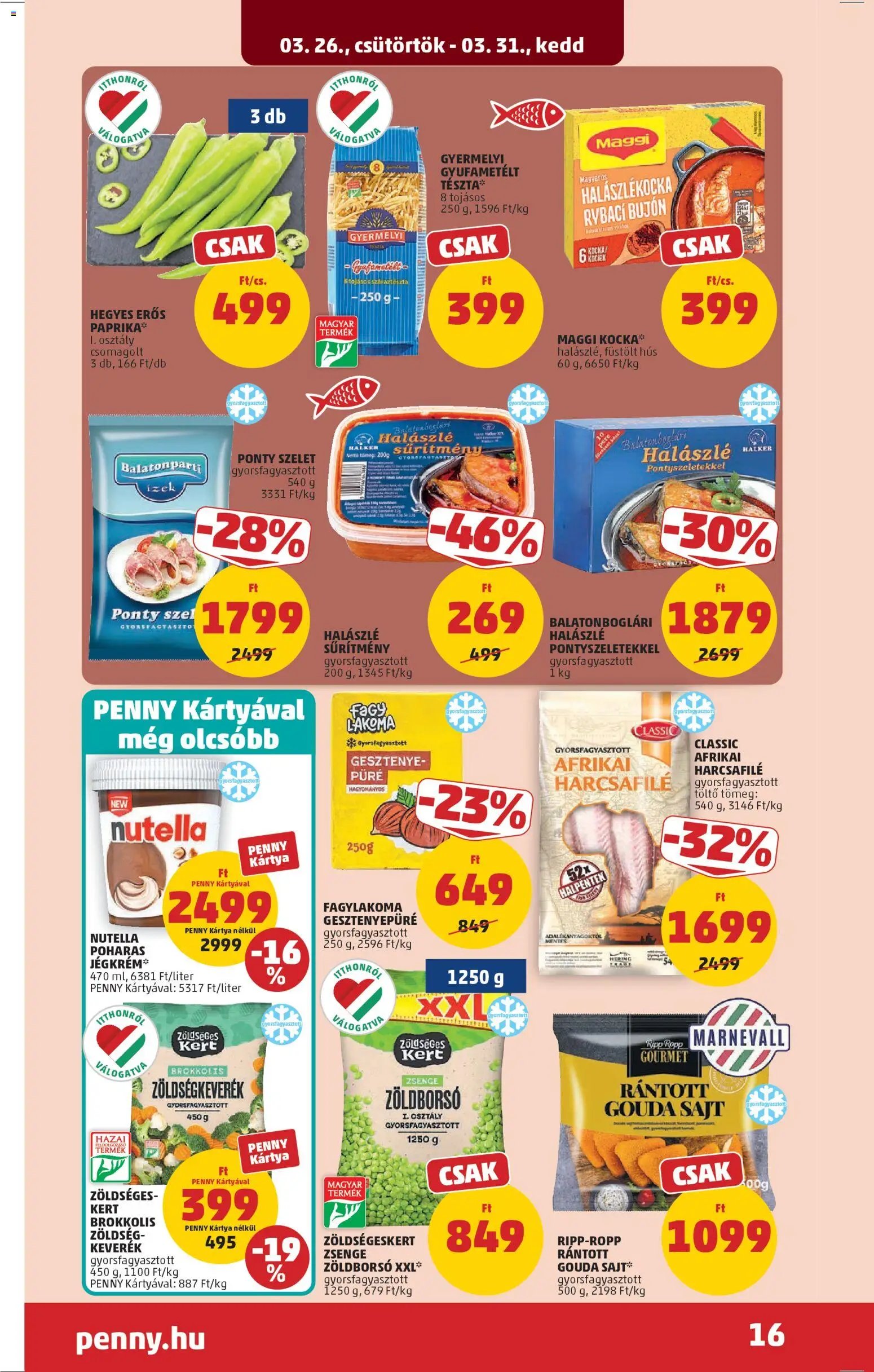 PENNY újság 2026.03.26. PENNY akciós újság (2026-03-26 - 2026-03-31)