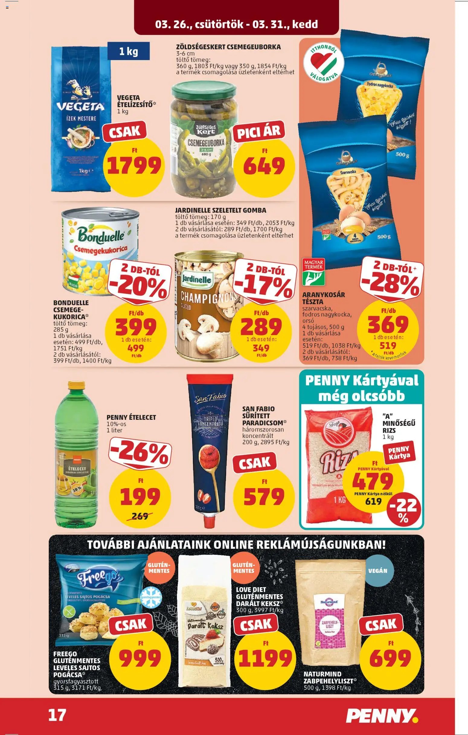 PENNY újság 2026.03.26. PENNY akciós újság (2026-03-26 - 2026-03-31)