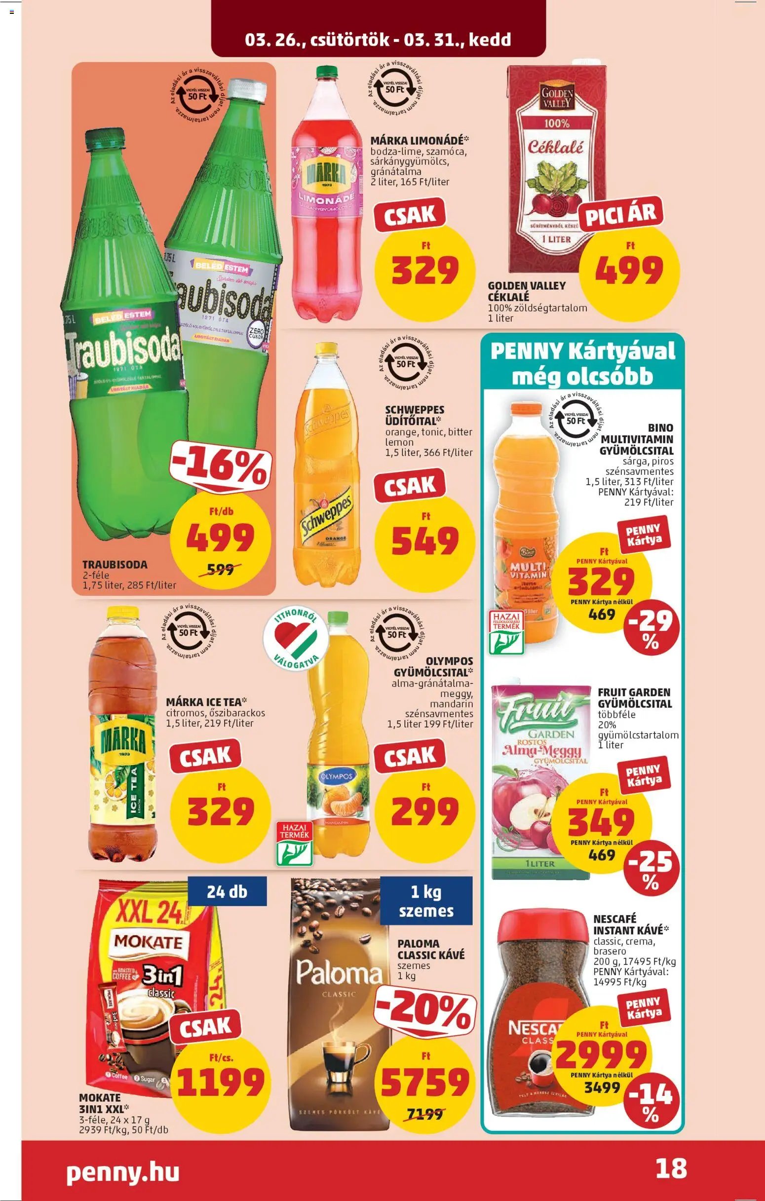 PENNY újság 2026.03.26. PENNY akciós újság (2026-03-26 - 2026-03-31)