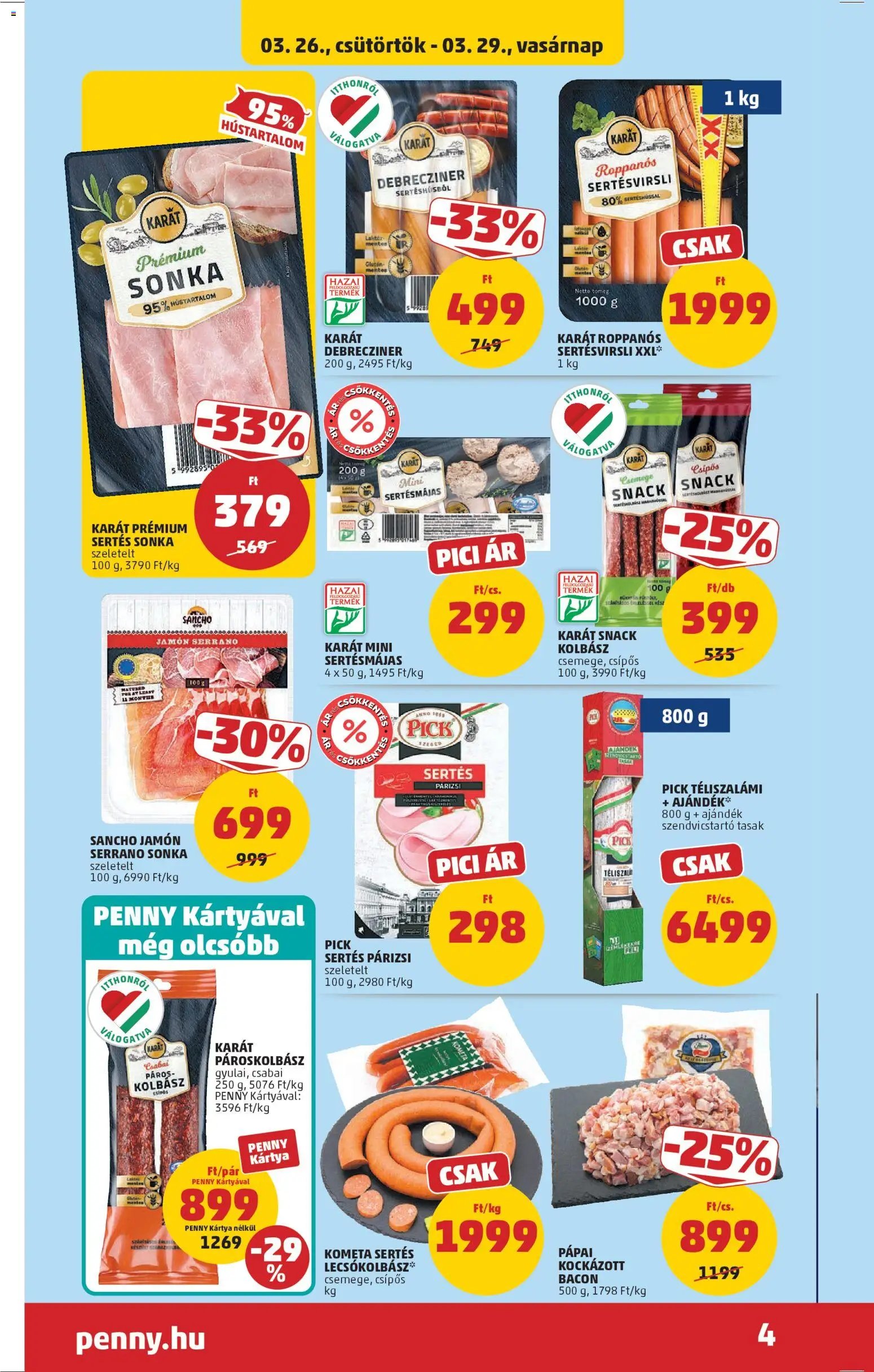 PENNY újság 2026.03.26. PENNY akciós újság (2026-03-26 - 2026-03-31)