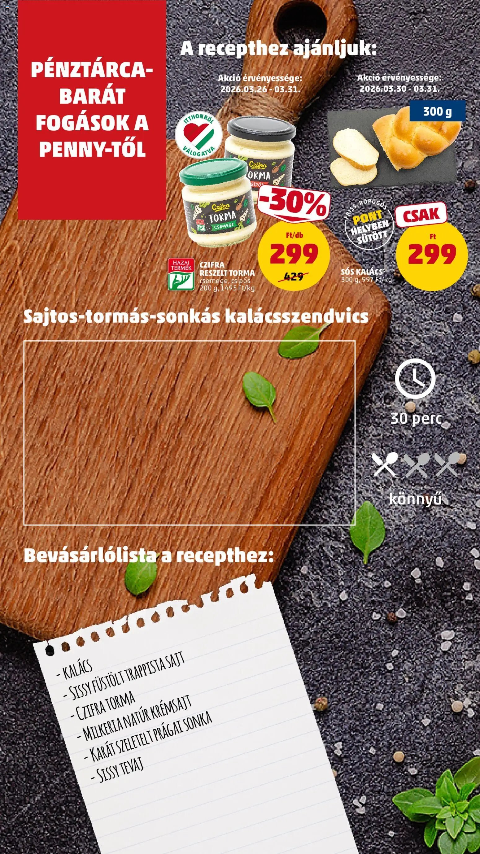 PENNY újság 2026.03.26. PENNY akciós újság (2026-03-26 - 2026-03-31)