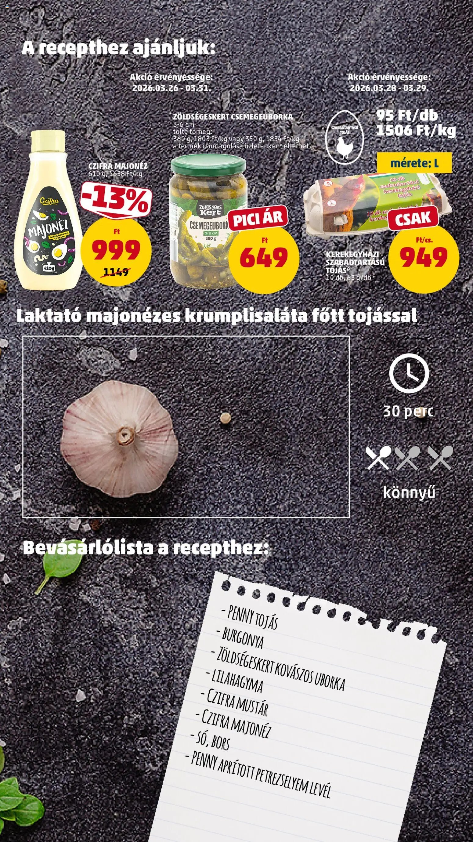 PENNY újság 2026.03.26. PENNY akciós újság (2026-03-26 - 2026-03-31)