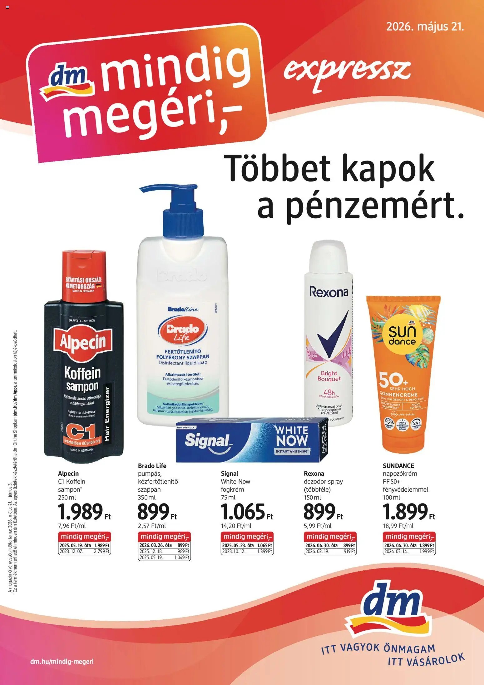 DM Drogerie Markt újság 2026.05.21. DM Drogerie Markt akciós újság (2026-05-21)