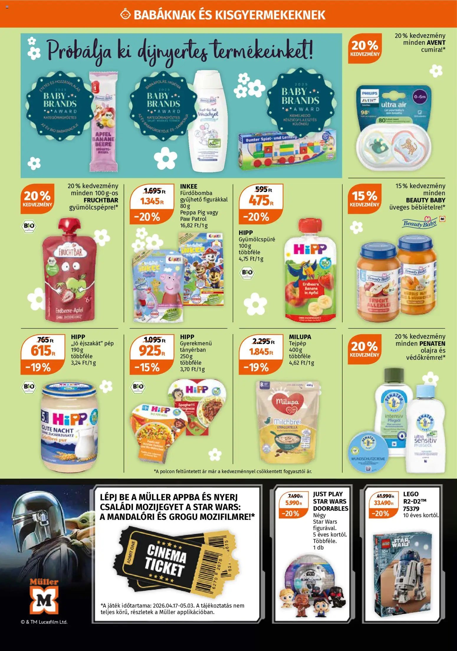 Müller újság 2026.04.20. Müller akciós újság (2026-04-20 - 2026-05-03)