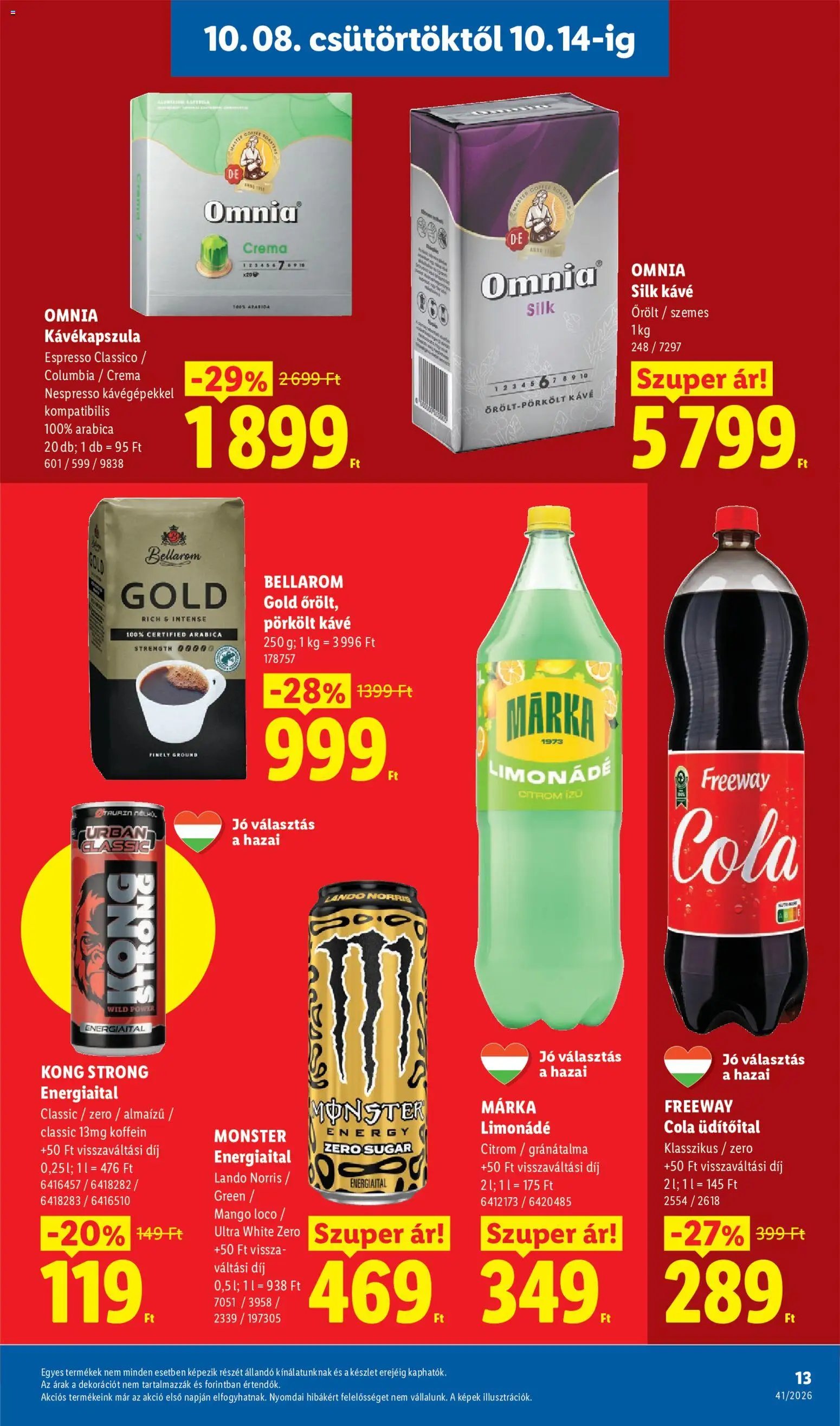 Lidl újság 2026.10.08. Lidl akciós újság