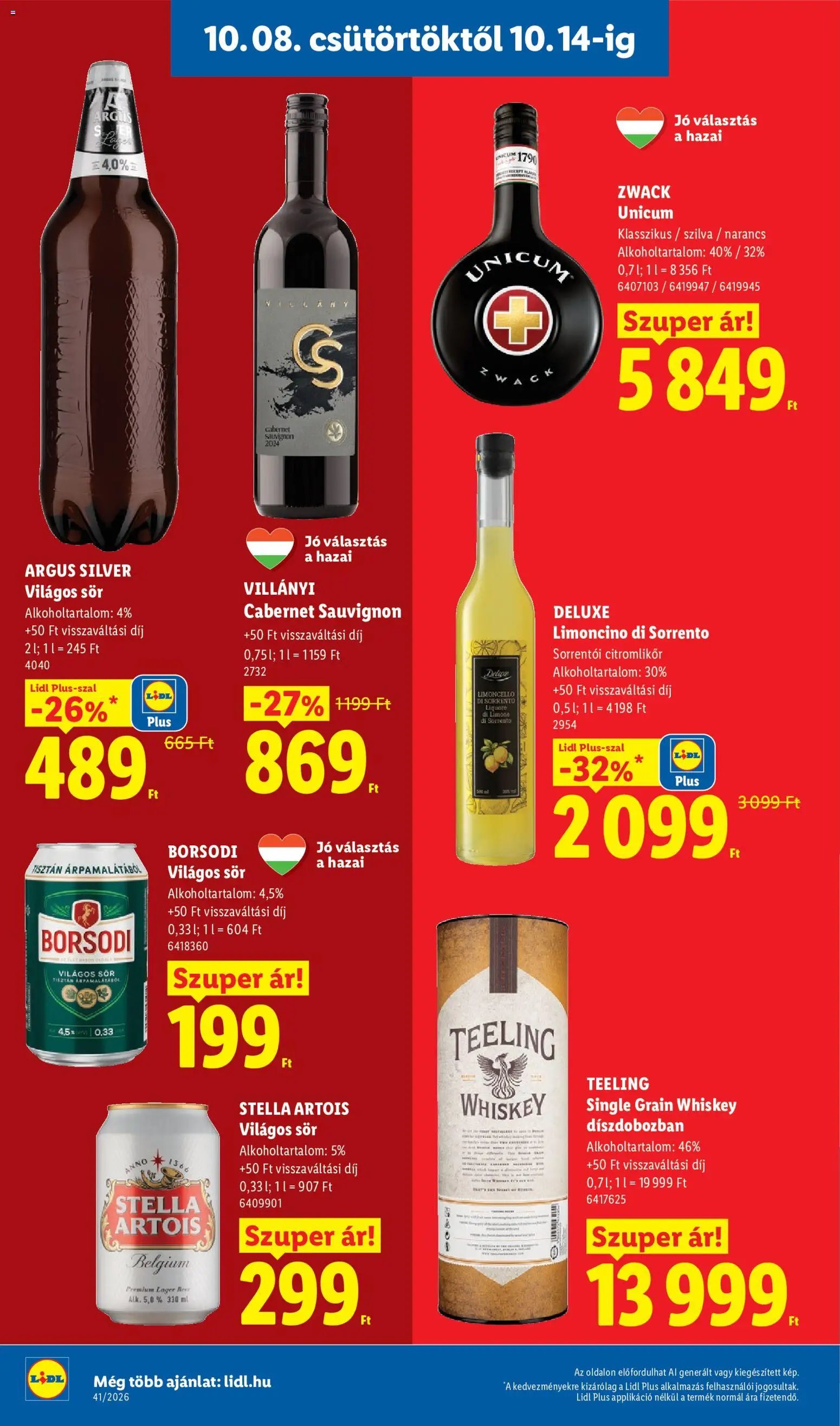 Lidl újság 2026.10.08. Lidl akciós újság