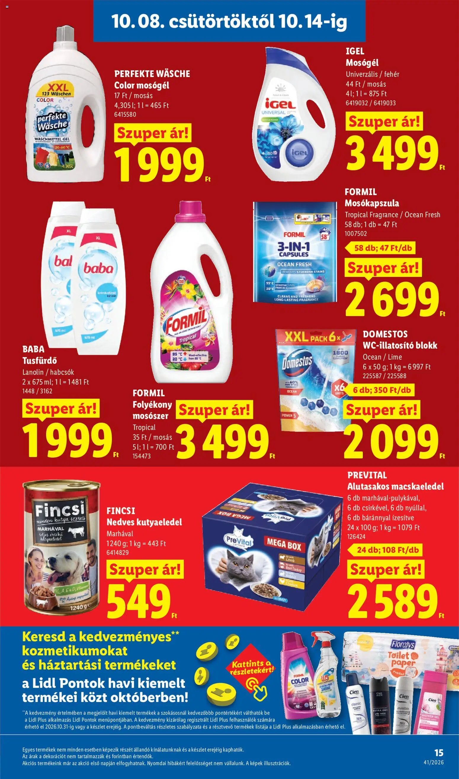 Lidl újság 2026.10.08. Lidl akciós újság