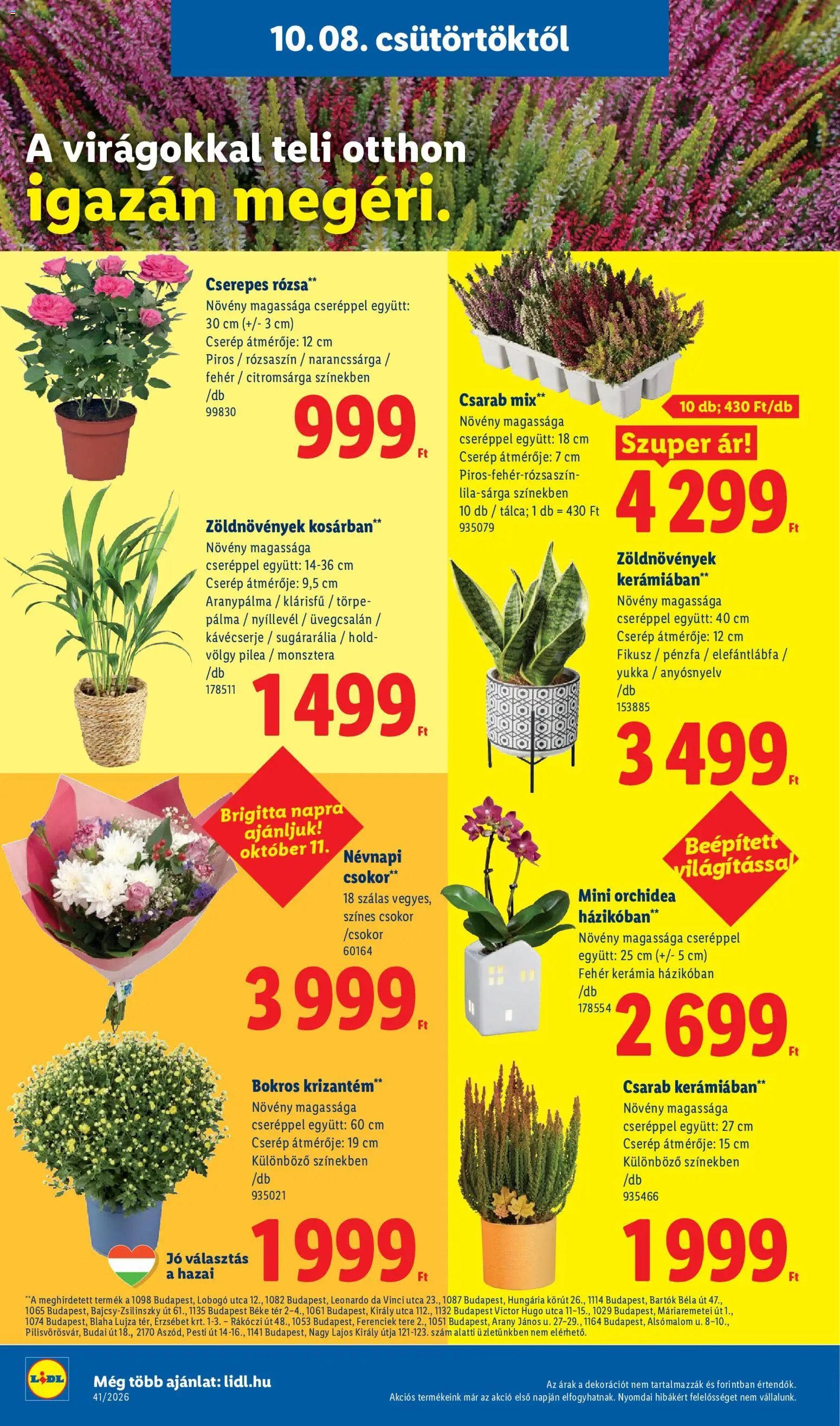 Lidl újság 2026.10.08. Lidl akciós újság