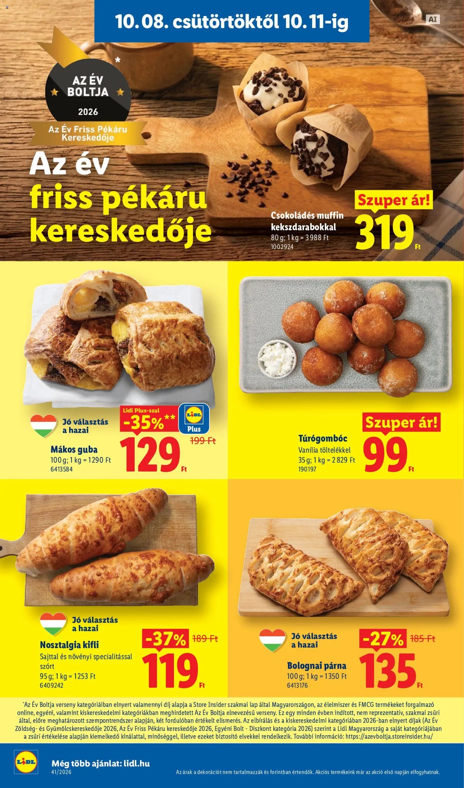 Lidl újság 2026.10.08. Lidl akciós újság