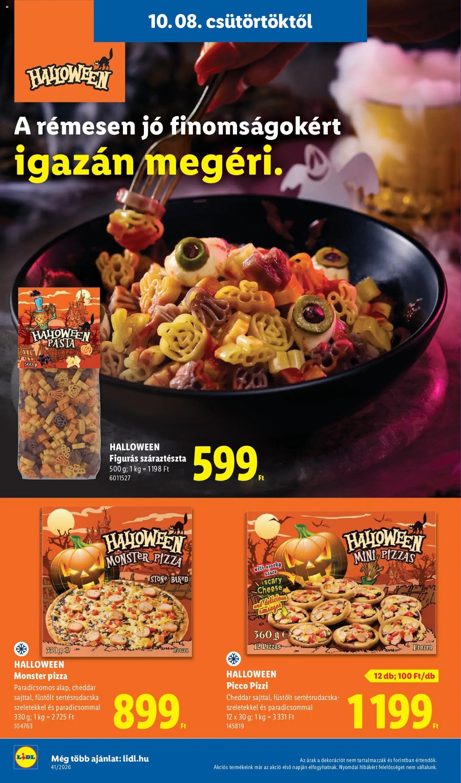 Lidl újság 2026.10.08. Lidl akciós újság