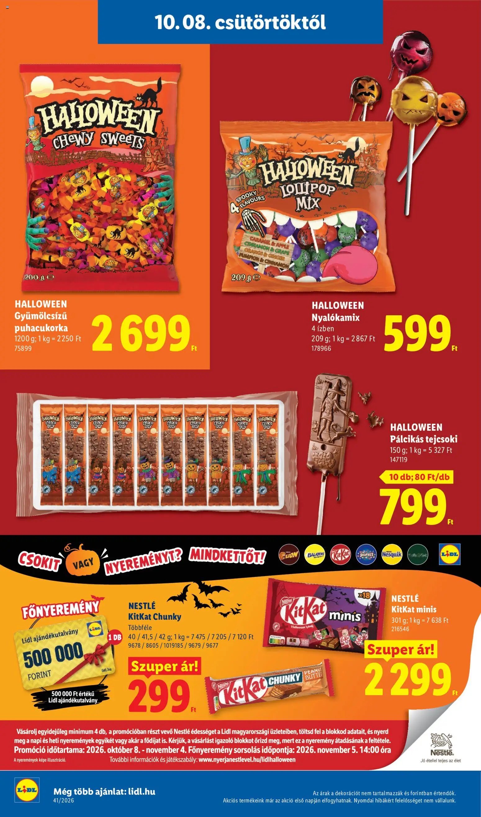 Lidl újság 2026.10.08. Lidl akciós újság