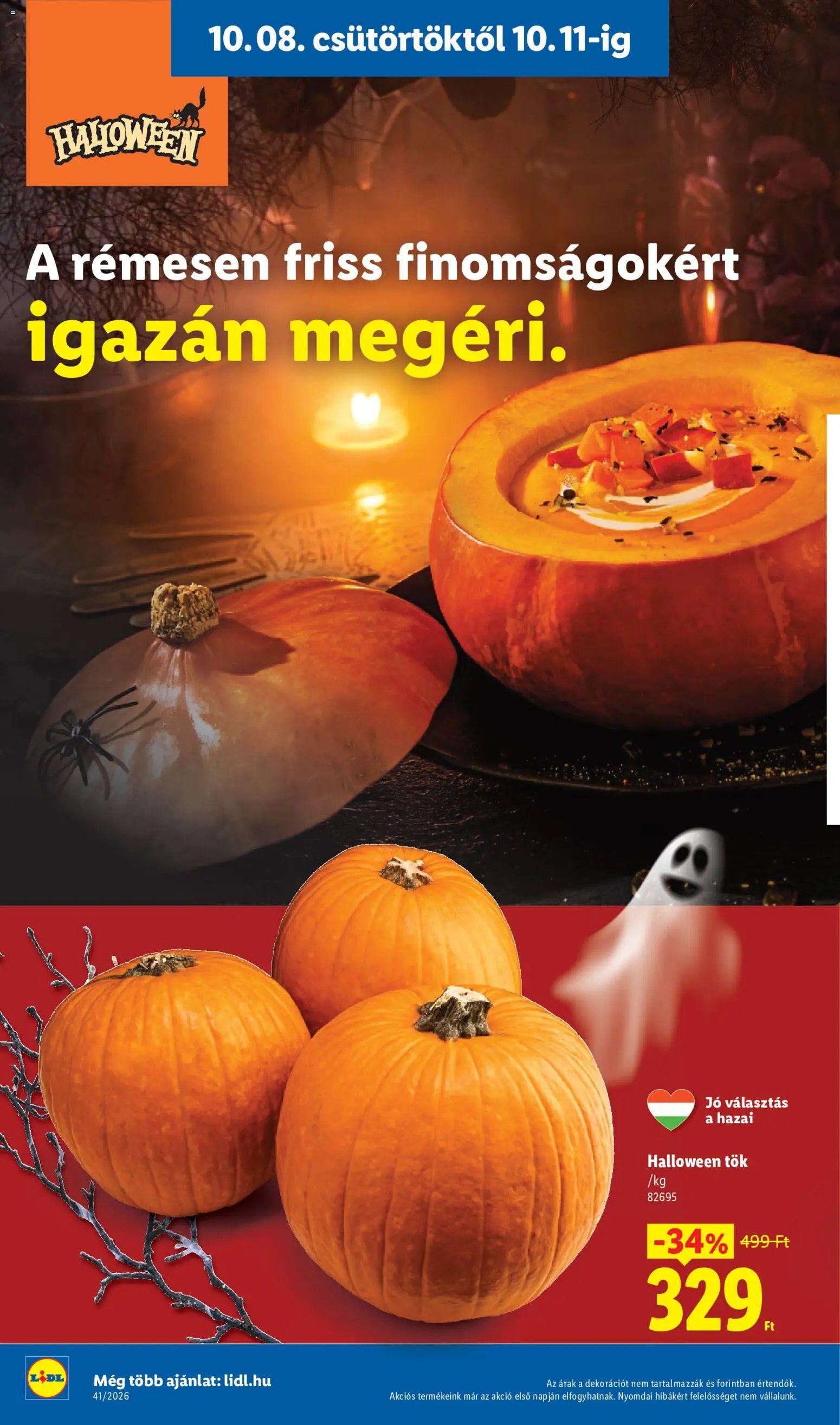 Lidl újság 2026.10.08. Lidl akciós újság