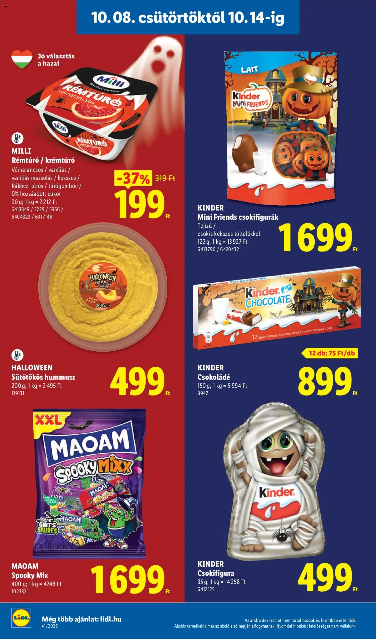 Lidl újság 2026.10.08. Lidl akciós újság