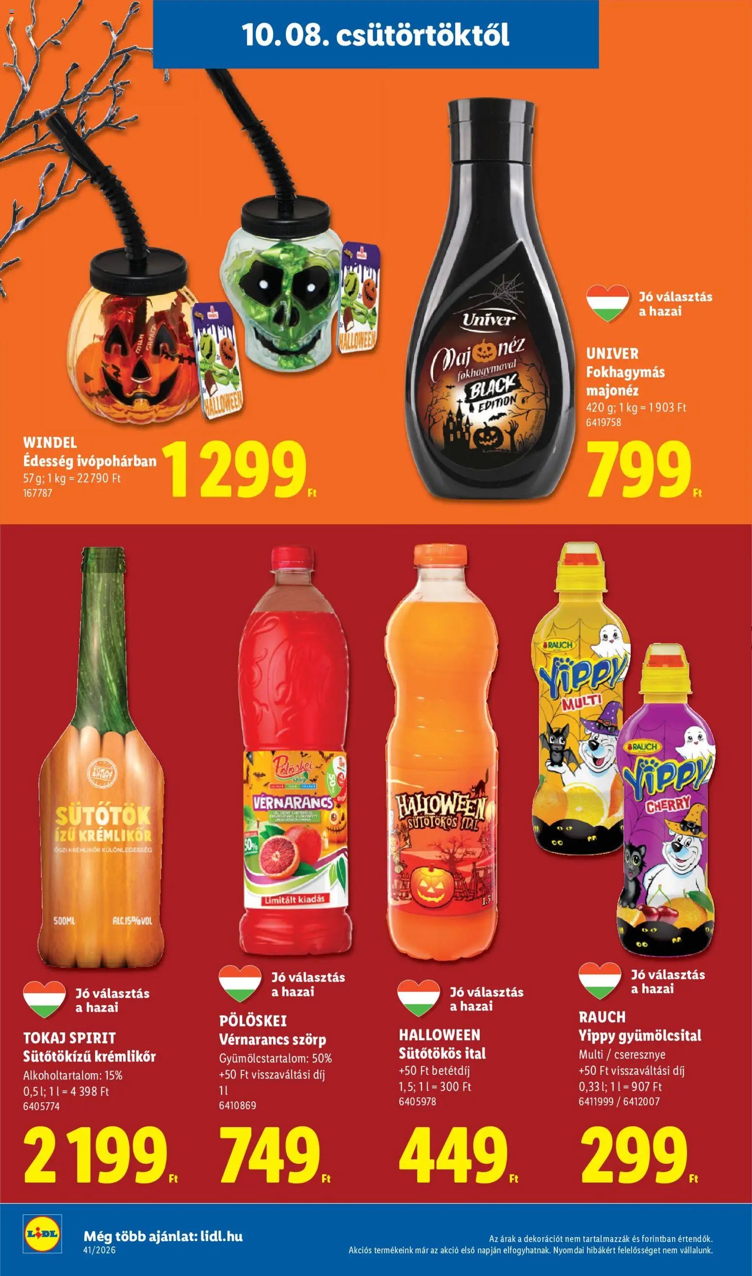 Lidl újság 2026.10.08. Lidl akciós újság