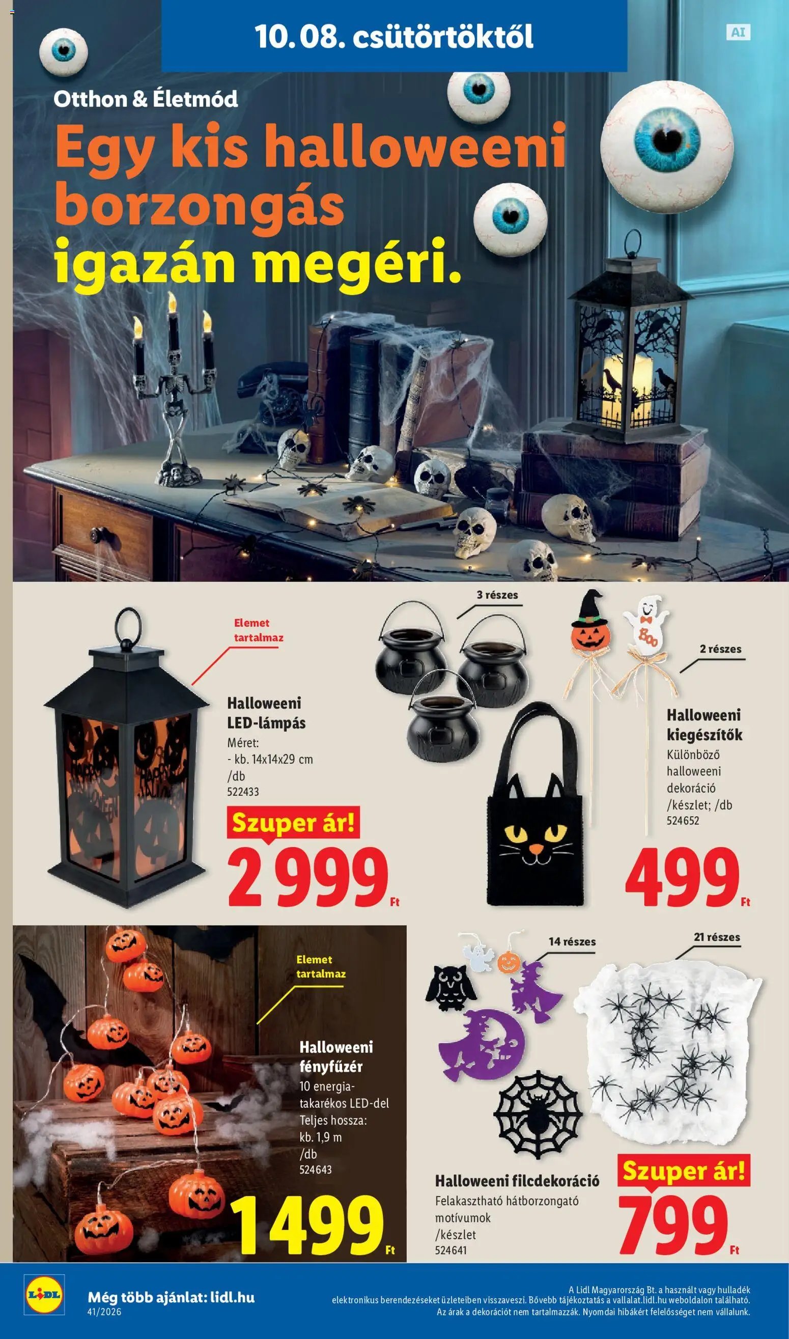 Lidl újság 2026.10.08. Lidl akciós újság