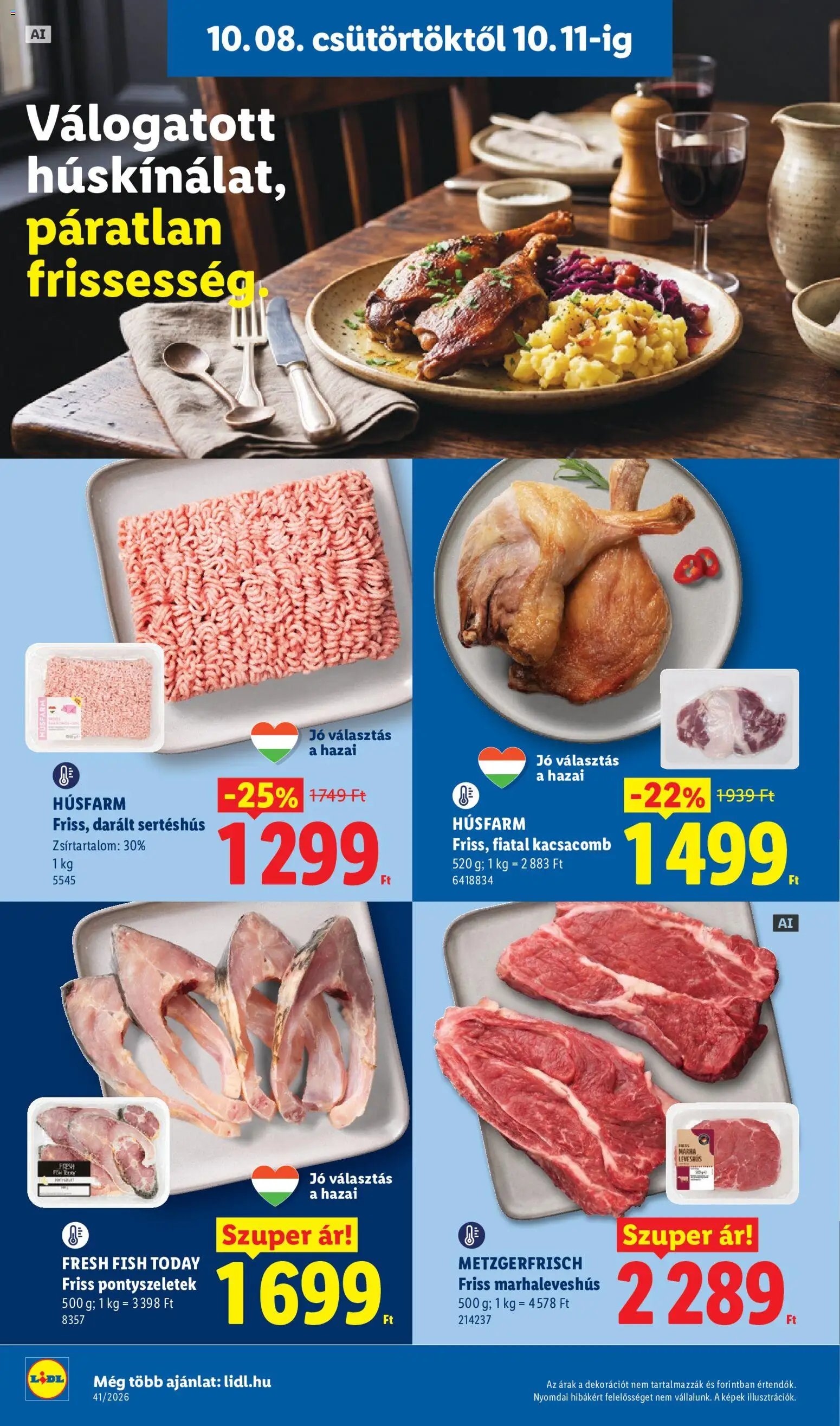 Lidl újság 2026.10.08. Lidl akciós újság
