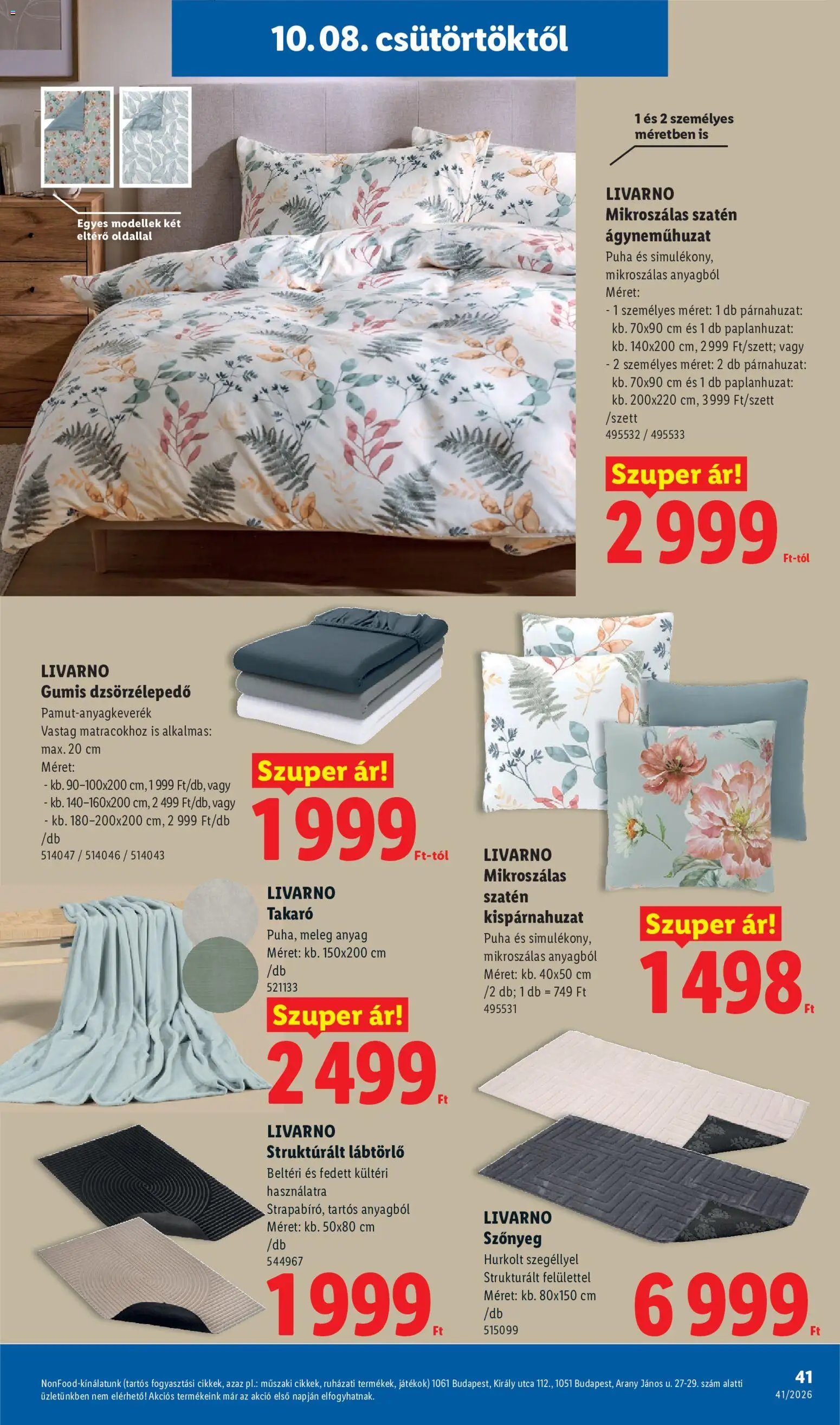 Lidl újság 2026.10.08. Lidl akciós újság