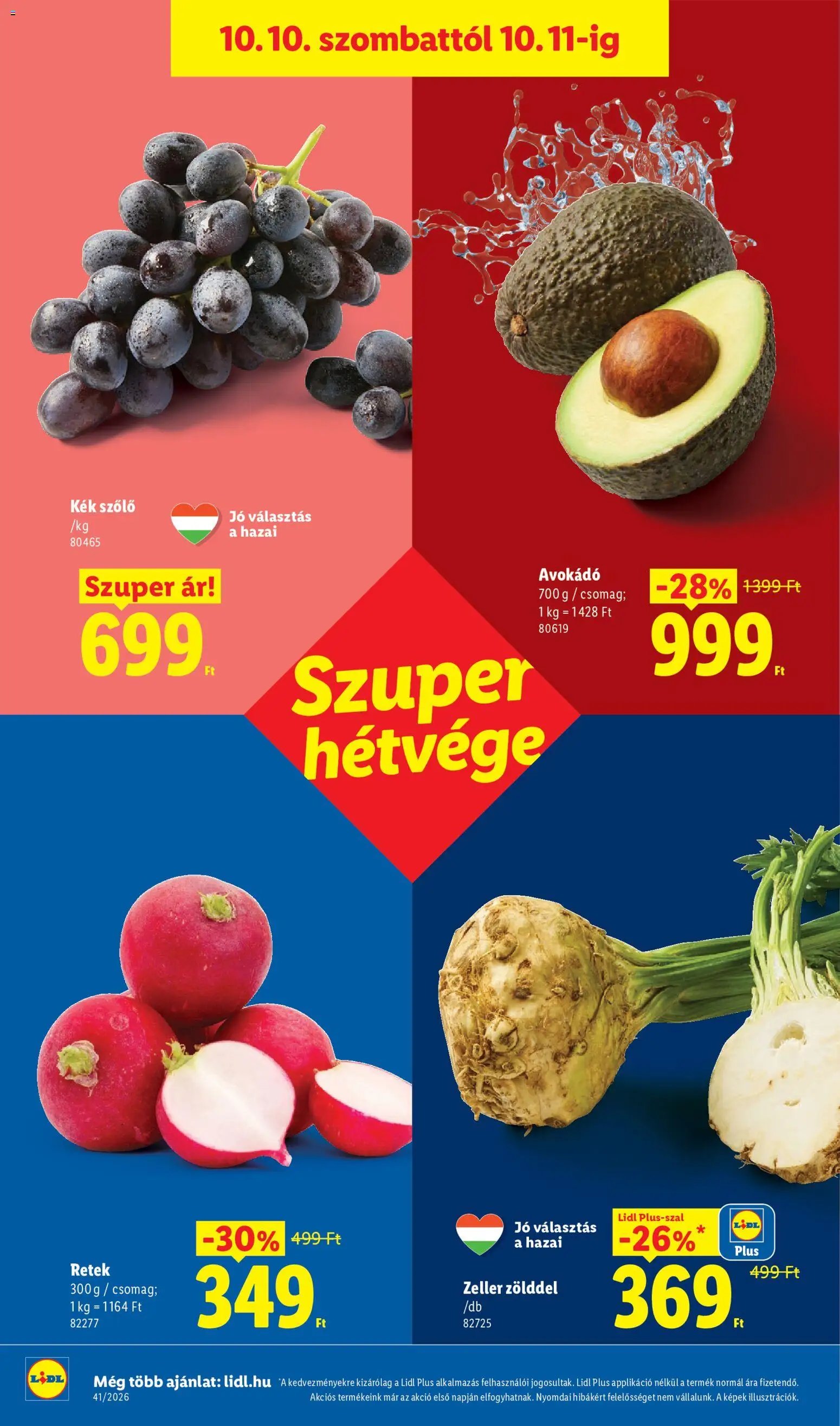 Lidl újság 2026.10.08. Lidl akciós újság
