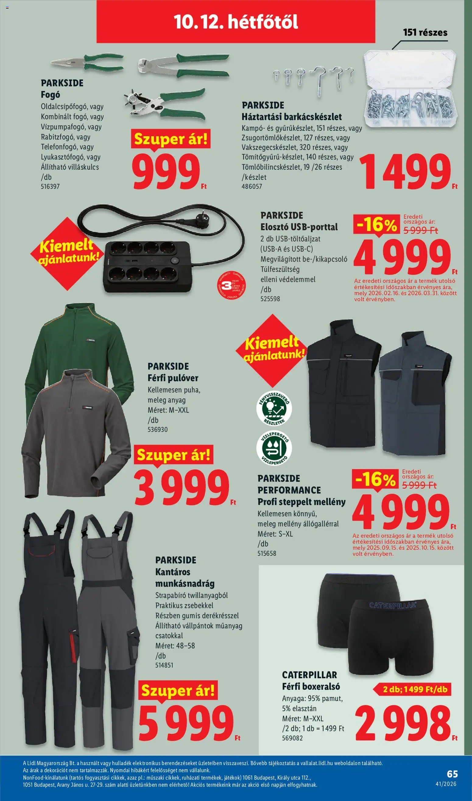Lidl újság 2026.10.08. Lidl akciós újság
