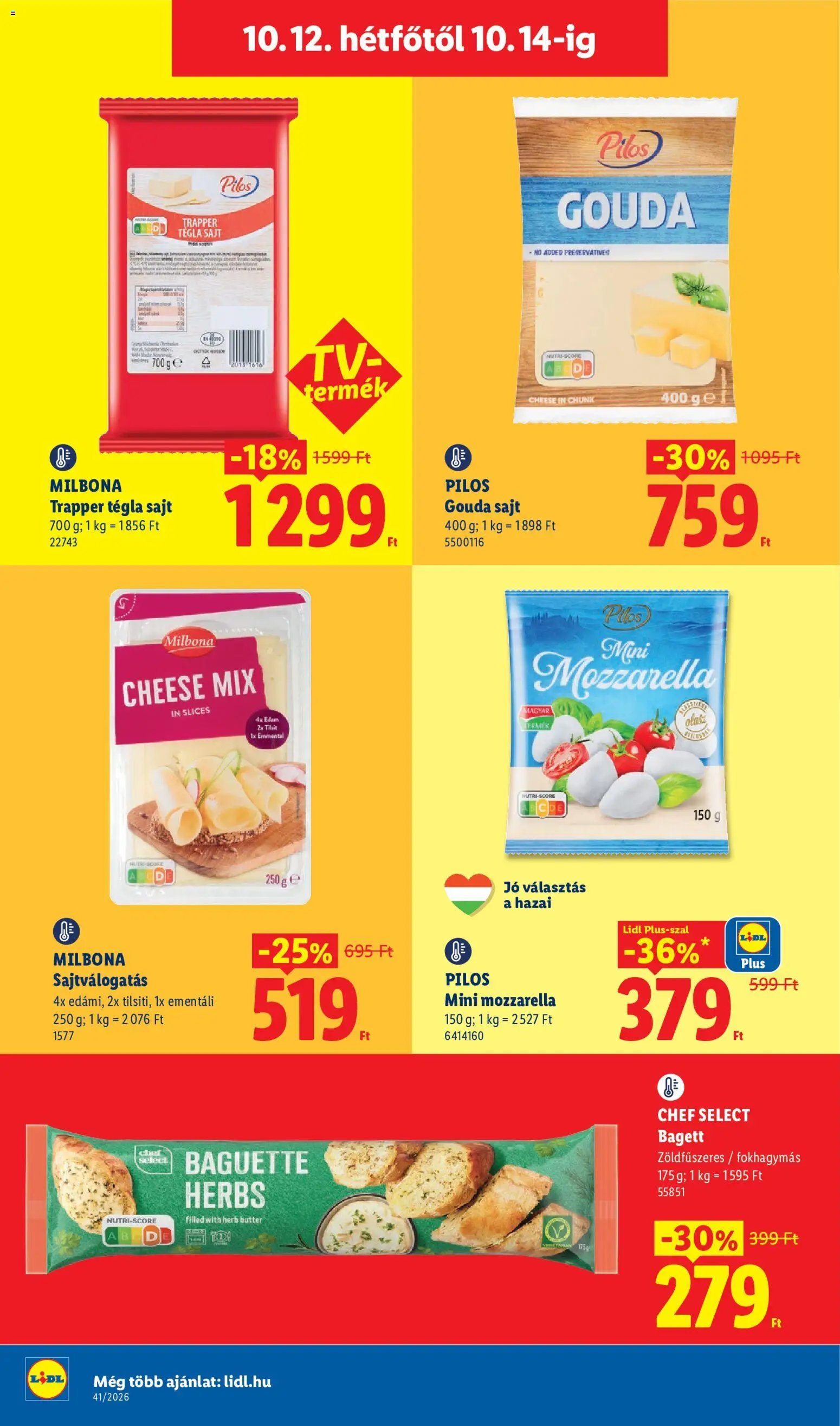 Lidl újság 2026.10.08. Lidl akciós újság