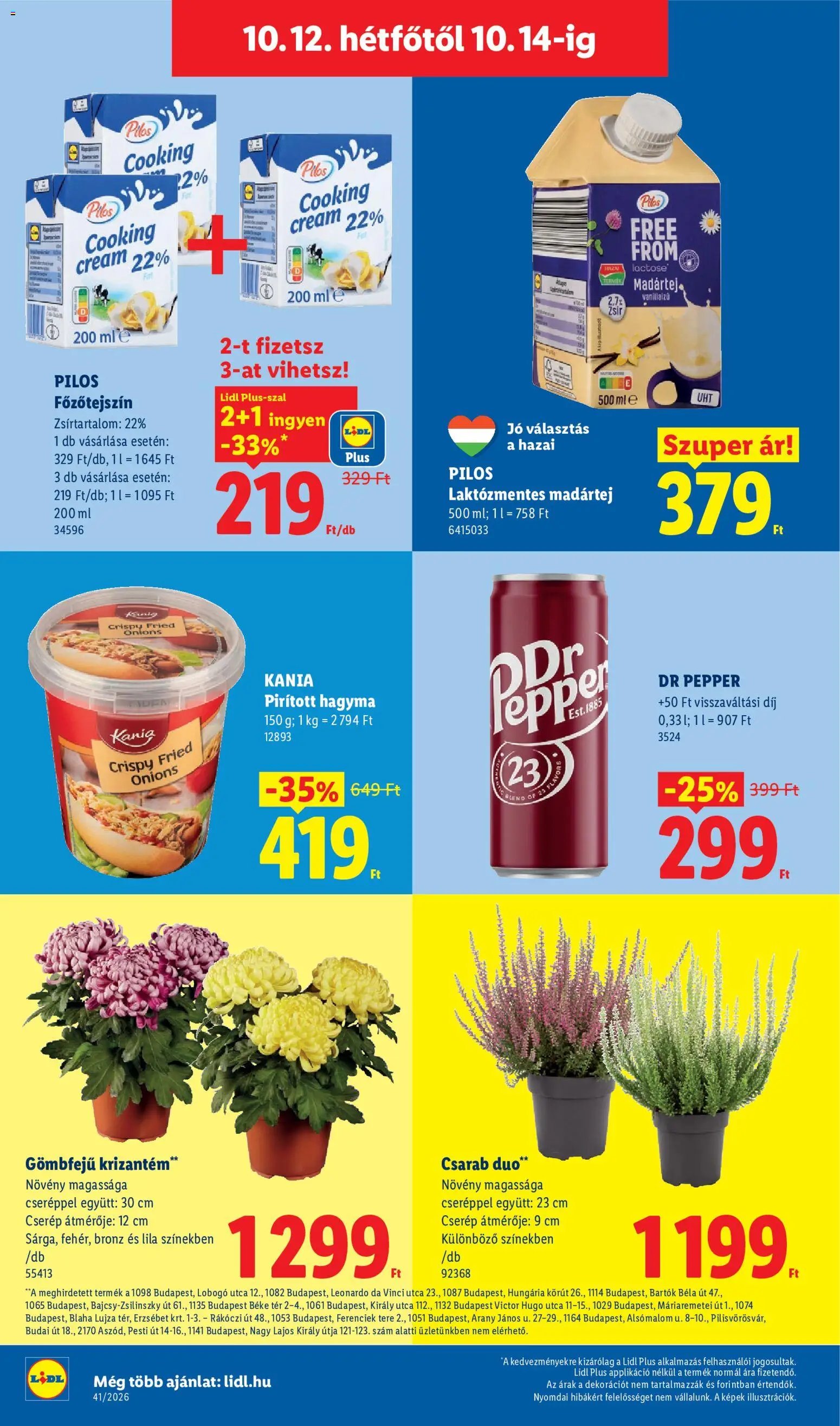 Lidl újság 2026.10.08. Lidl akciós újság