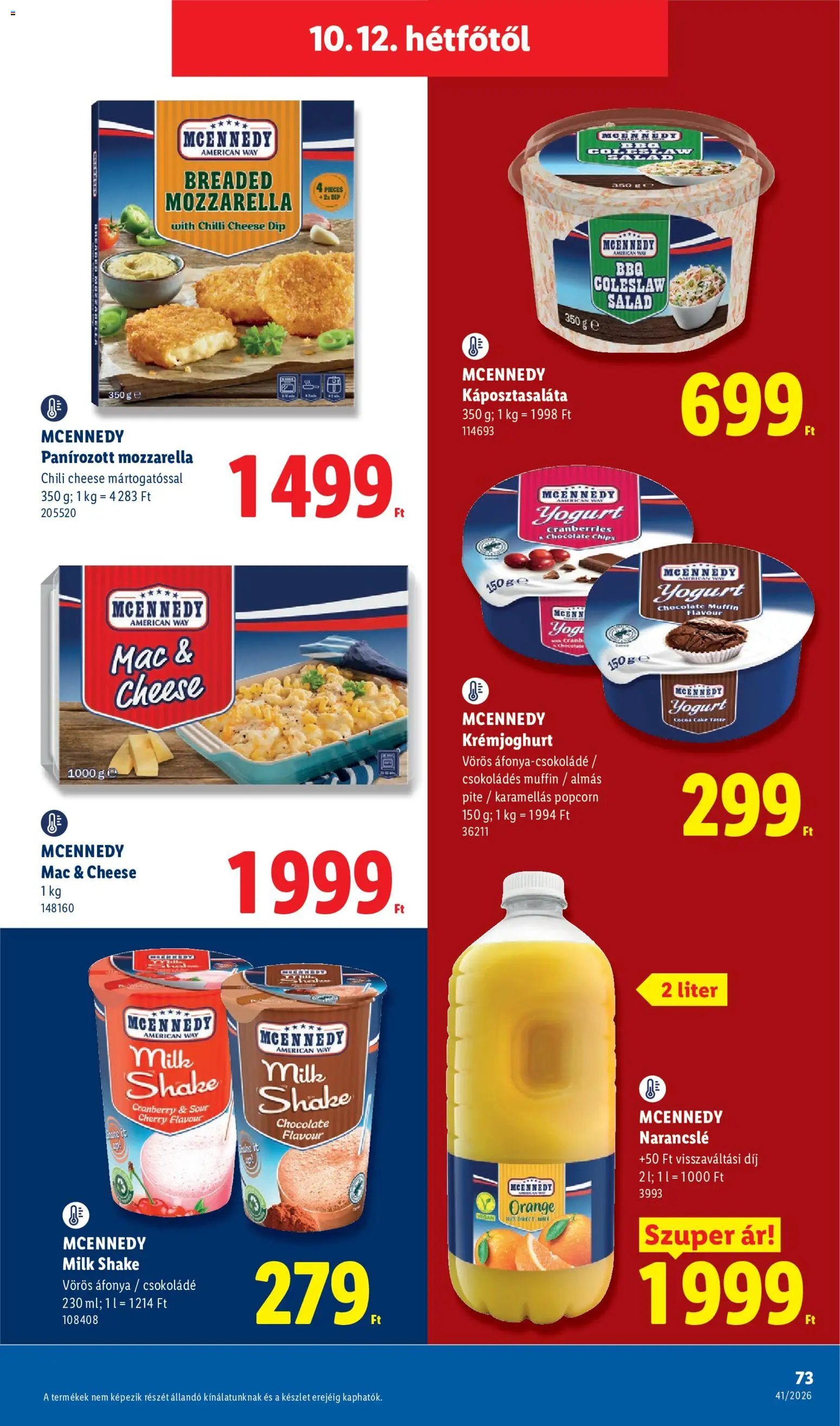 Lidl újság 2026.10.08. Lidl akciós újság
