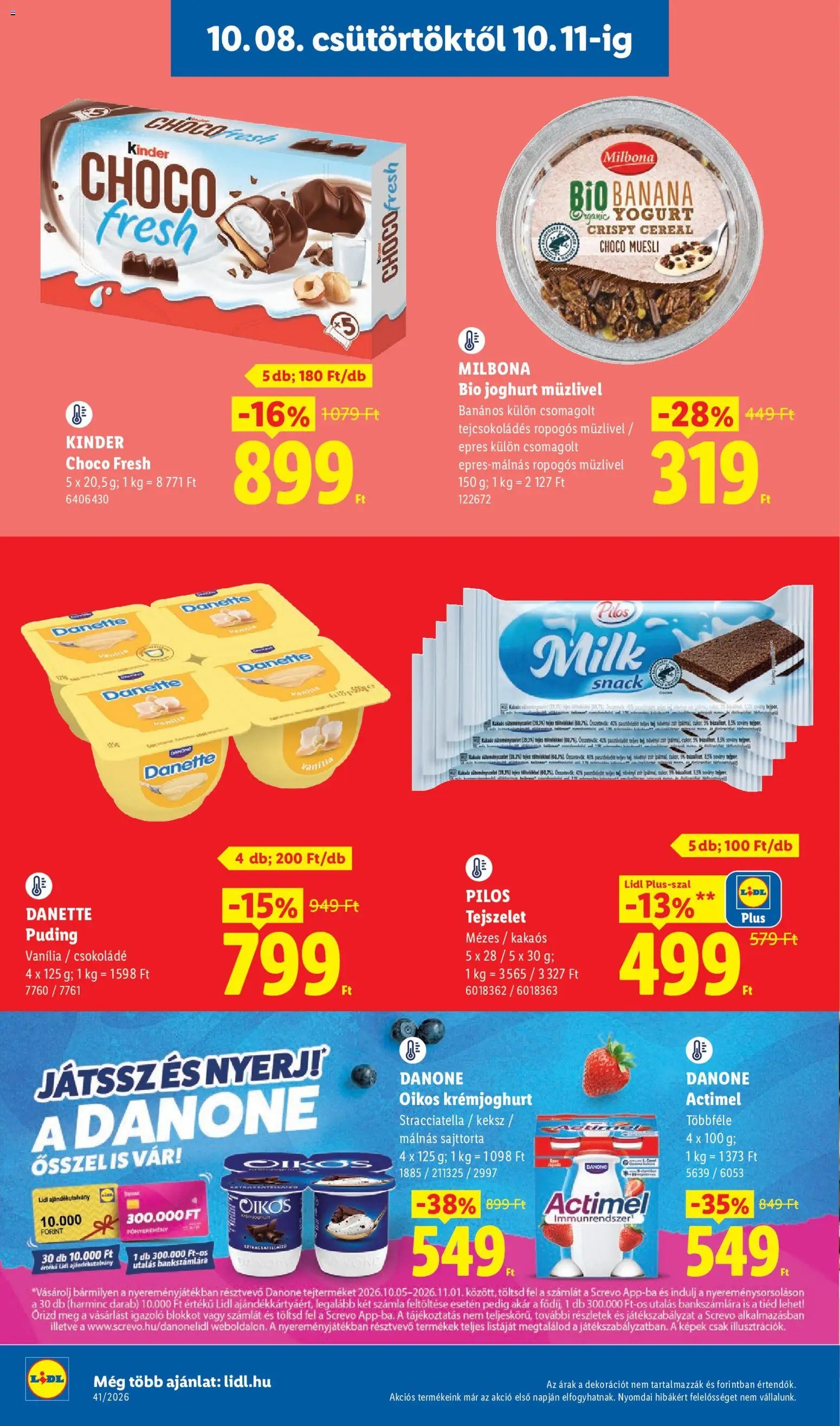 Lidl újság 2026.10.08. Lidl akciós újság