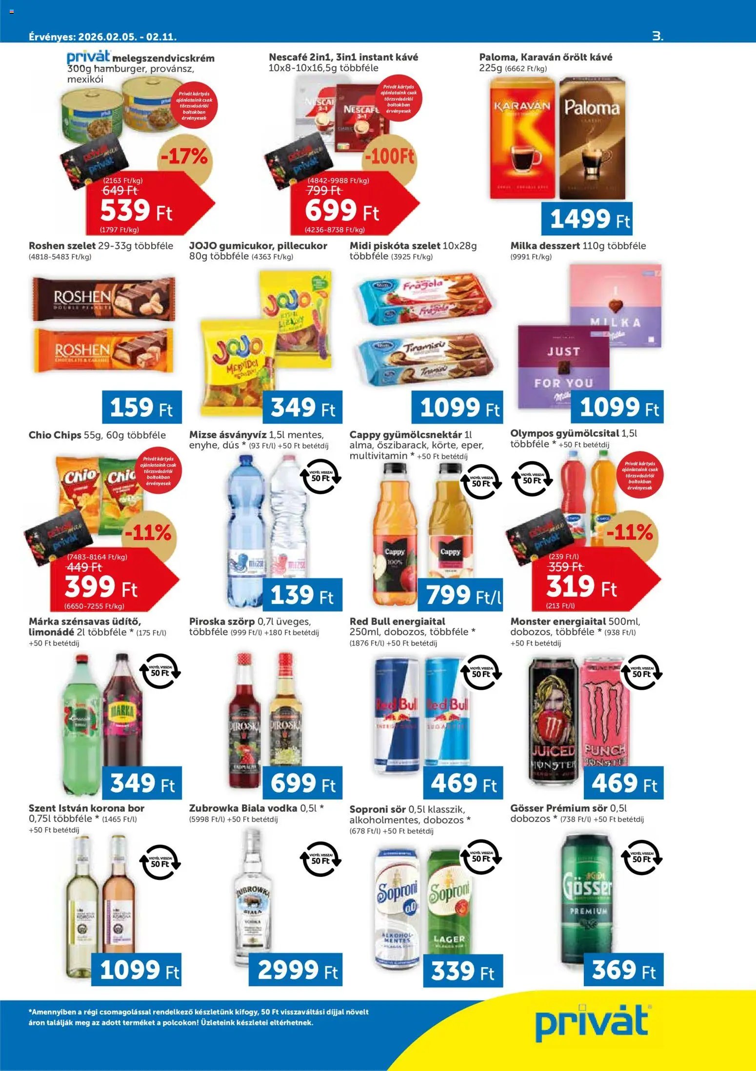 PRIVÁT újság 2026.02.05. Akciós újság PRIVÁT (2026-02-05 - 2026-02-11)