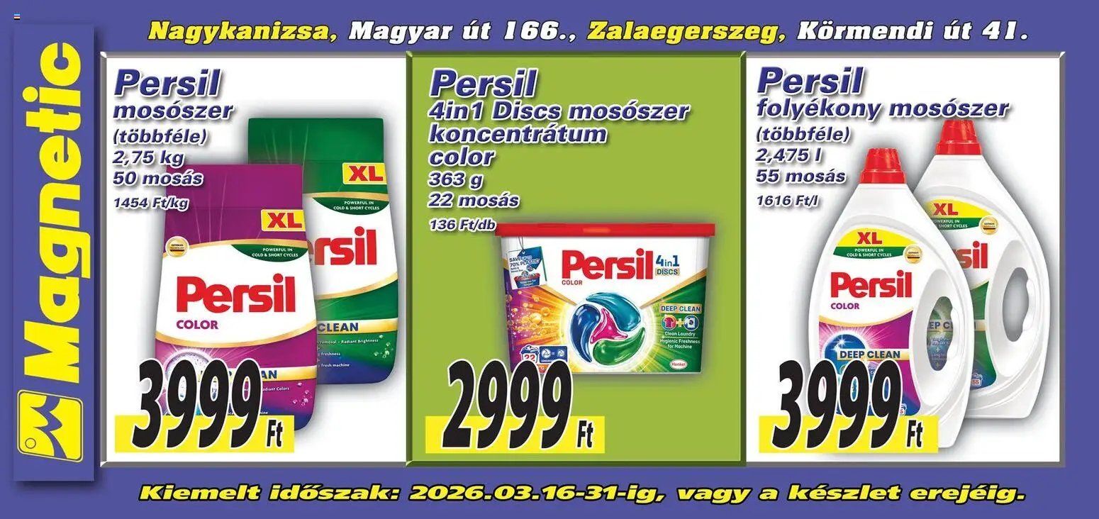 Magnetic újság 2026.03.16. Magnetic Aktuális óriásplakátok (2026-03-16 - 2026-03-31)