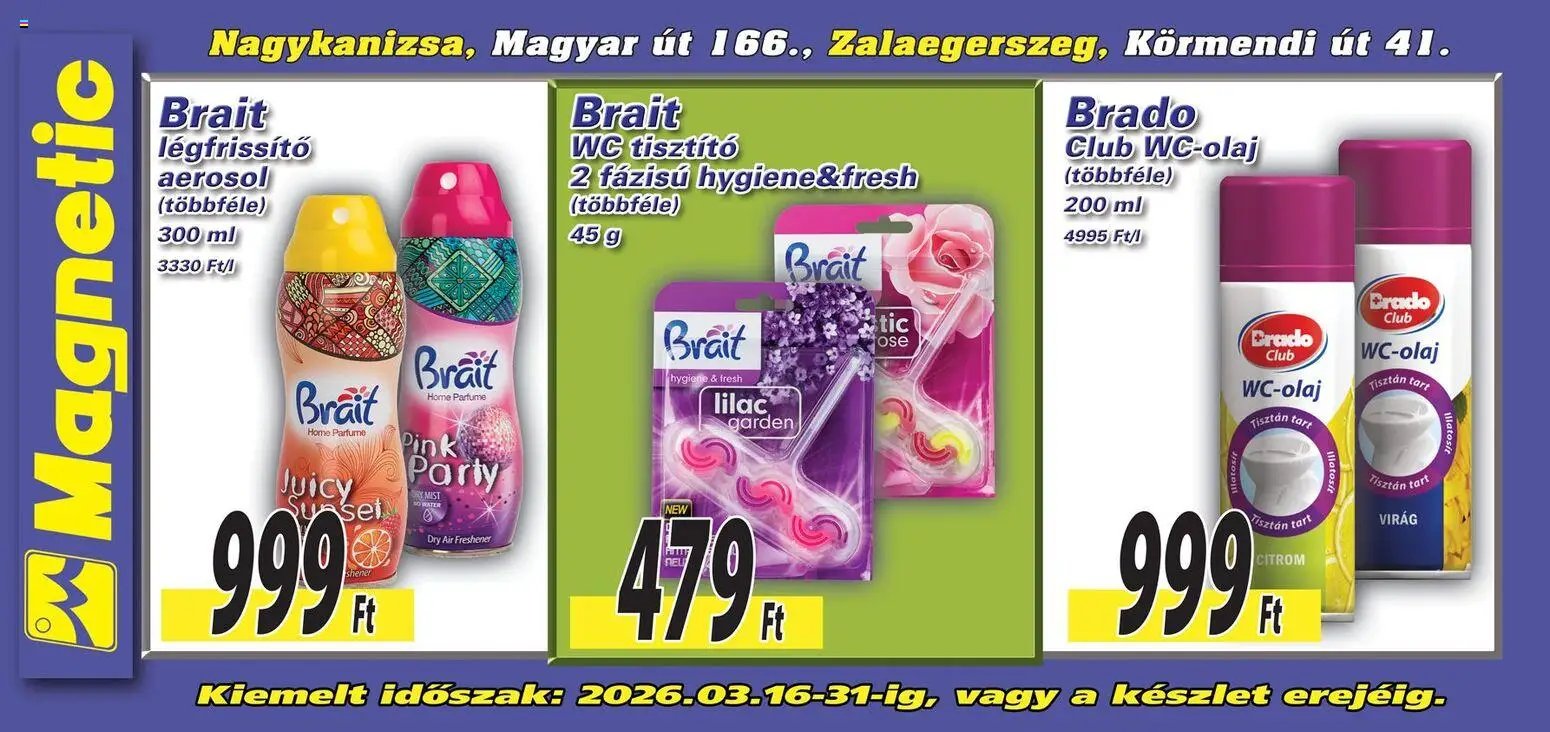 Magnetic újság 2026.03.16. Magnetic Aktuális óriásplakátok (2026-03-16 - 2026-03-31)