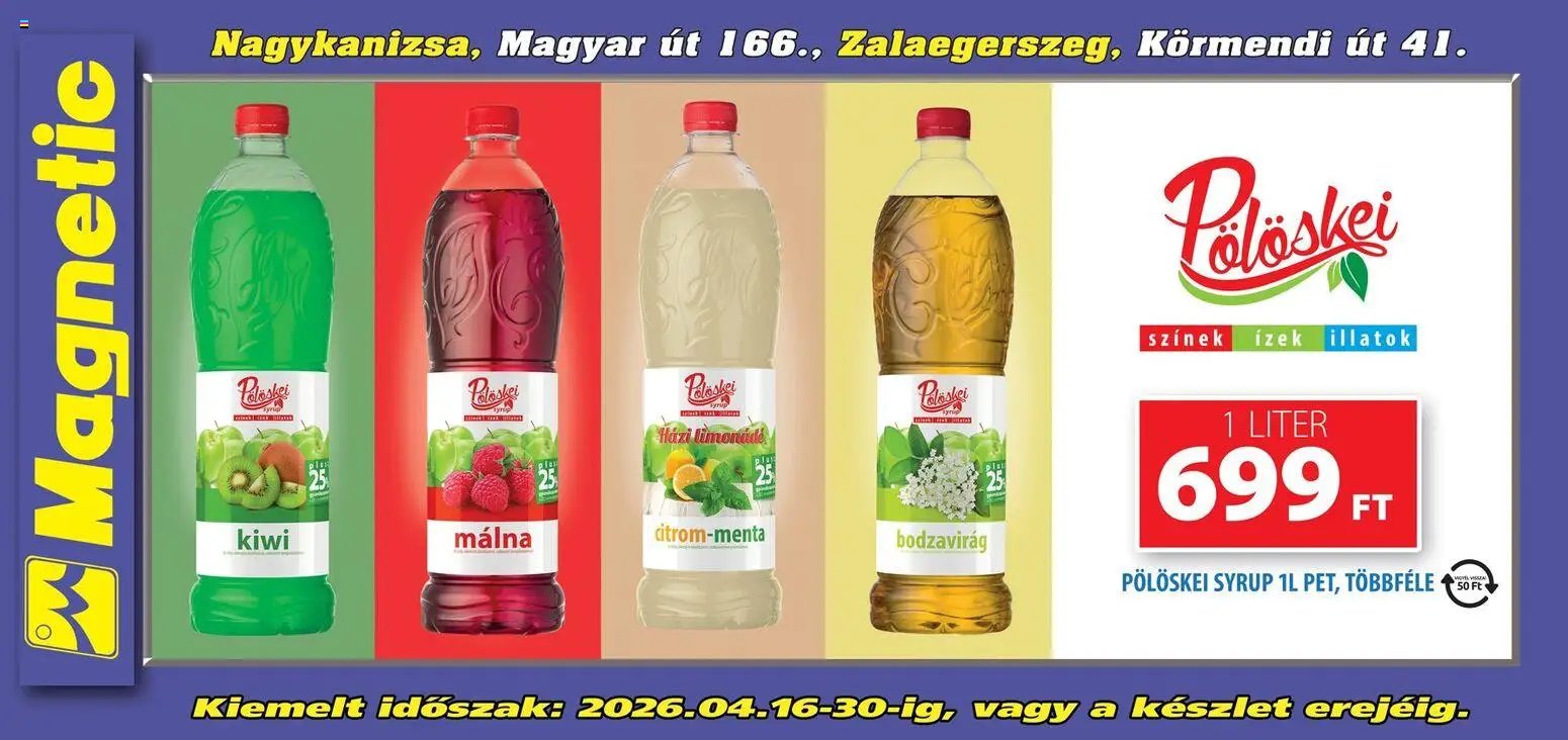 Magnetic újság 2026.04.16. Magnetic Aktuális óriásplakátok (2026-04-16 - 2026-04-30)