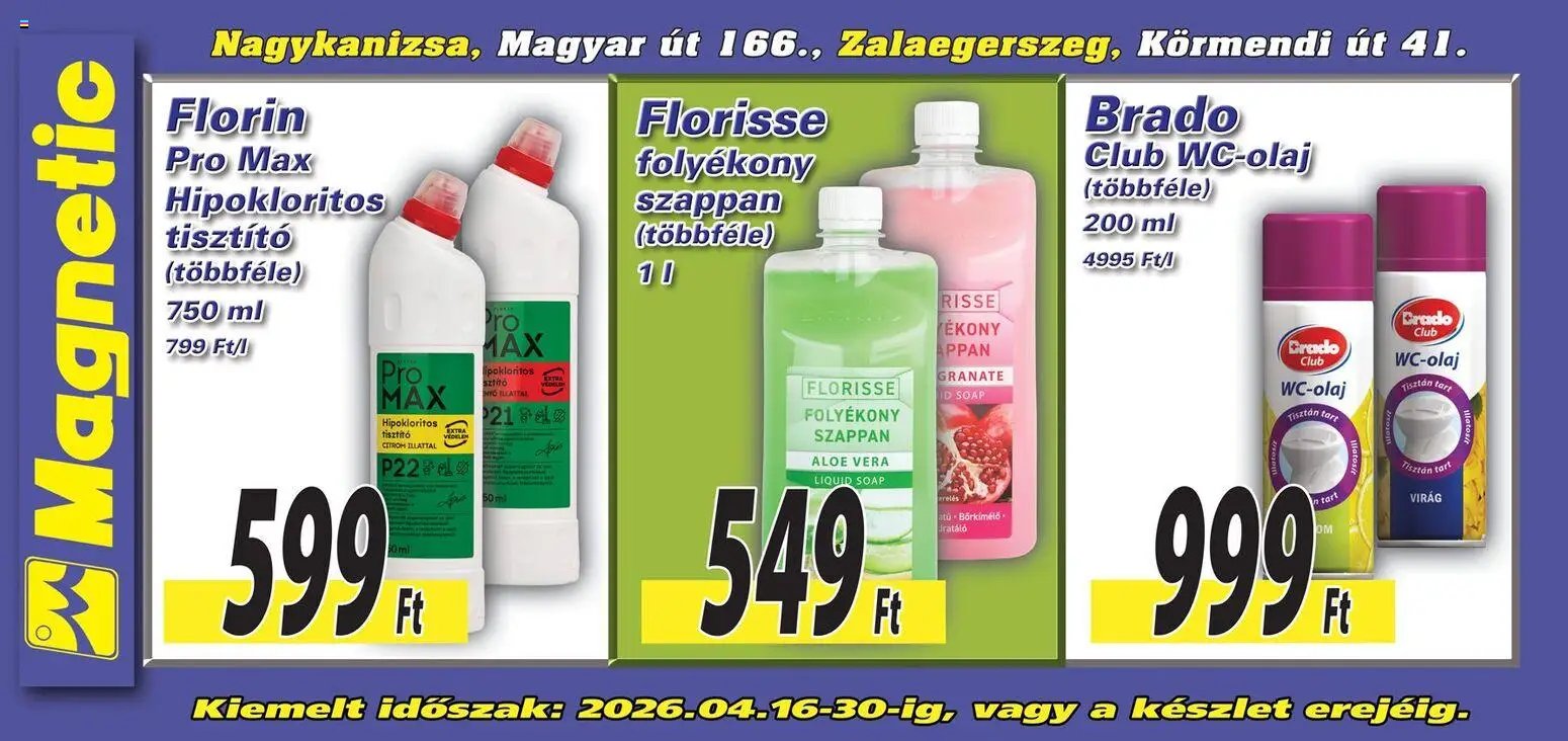 Magnetic újság 2026.04.16. Magnetic Aktuális óriásplakátok (2026-04-16 - 2026-04-30)