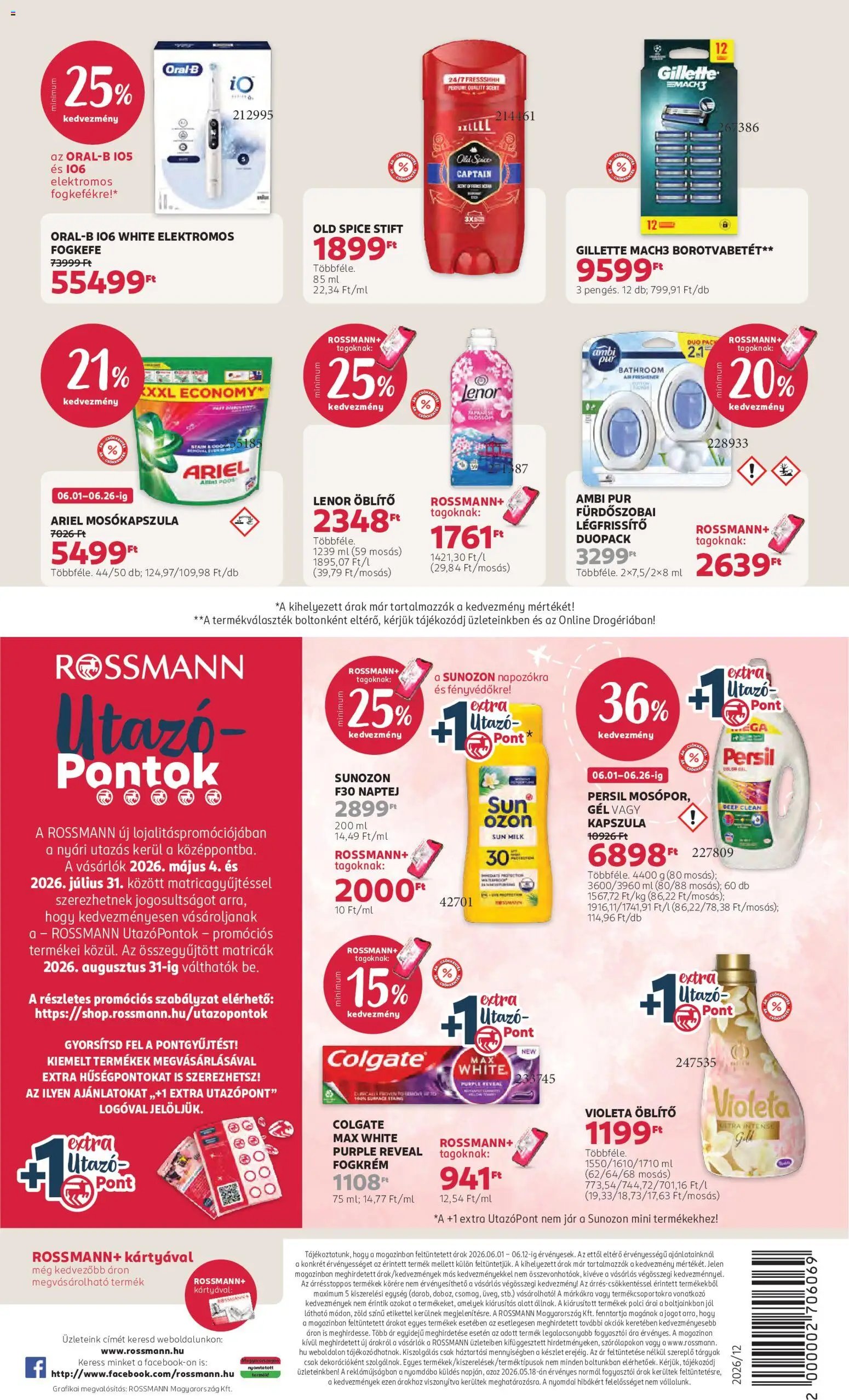 Rossmann újság 2026.06.01. Rossmann akciós újság