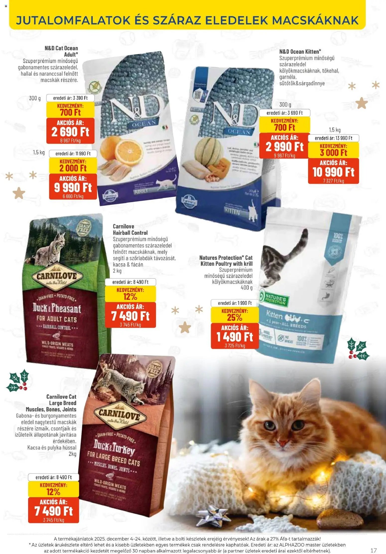 AlphaZoo újság 2025.12.04. Akciós újság AlphaZoo (2025-12-04 - 2025-12-24)