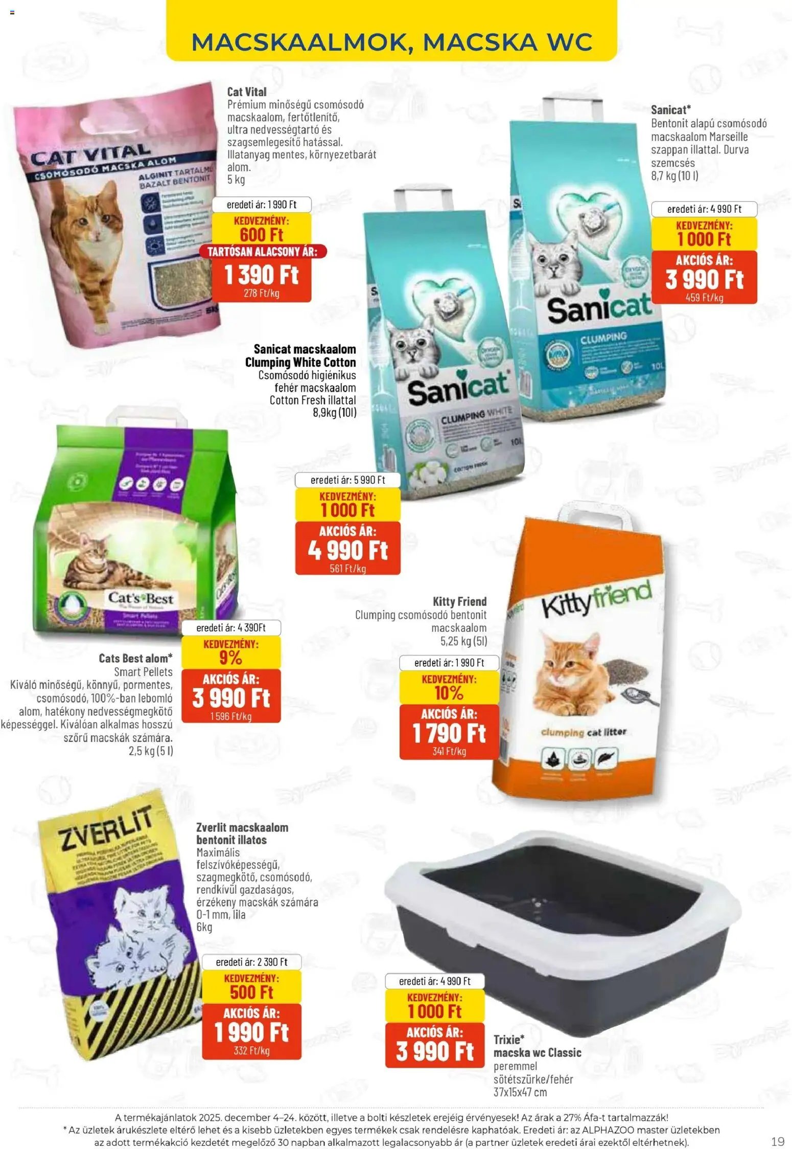 AlphaZoo újság 2025.12.04. Akciós újság AlphaZoo (2025-12-04 - 2025-12-24)