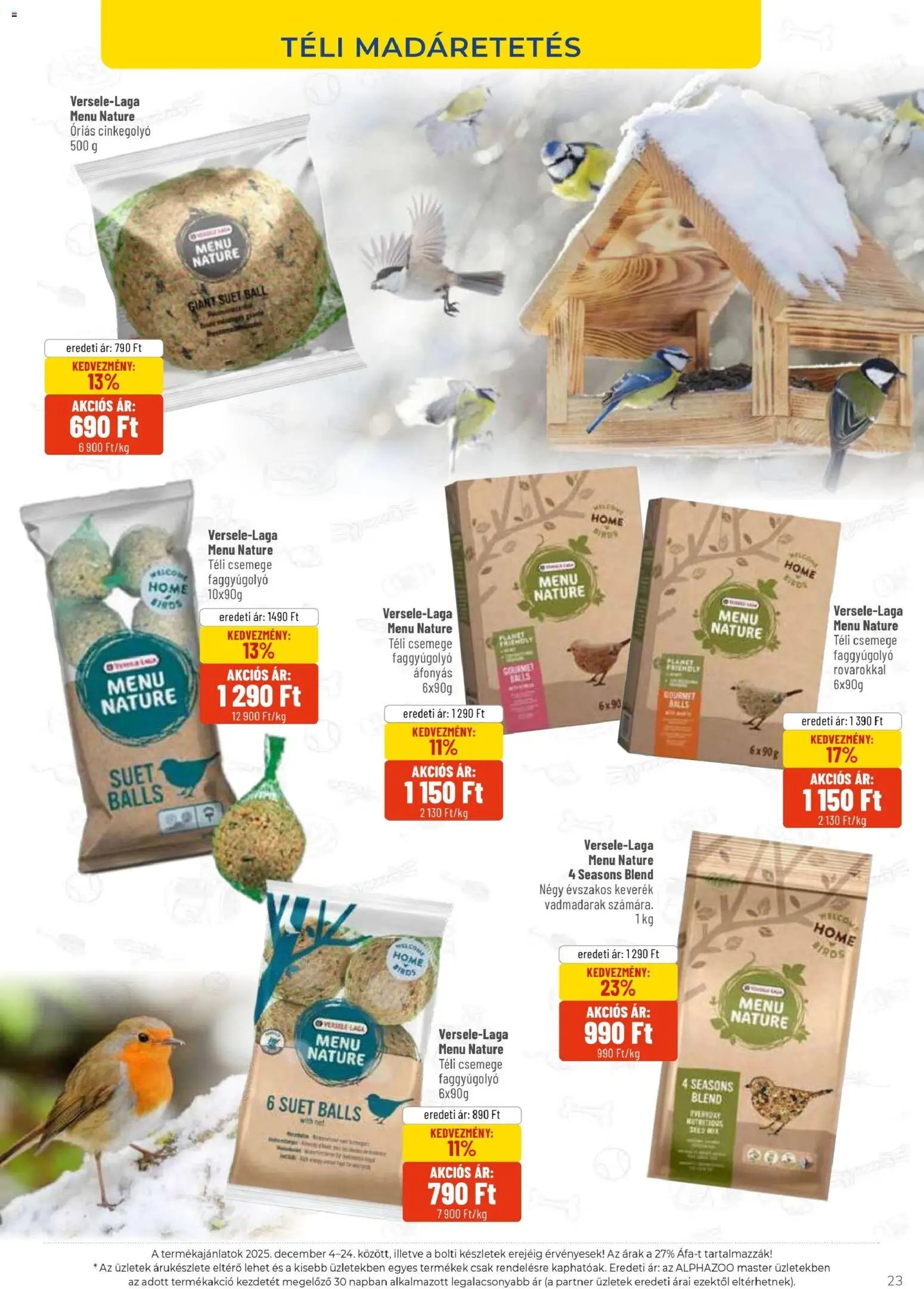 AlphaZoo újság 2025.12.04. Akciós újság AlphaZoo (2025-12-04 - 2025-12-24)