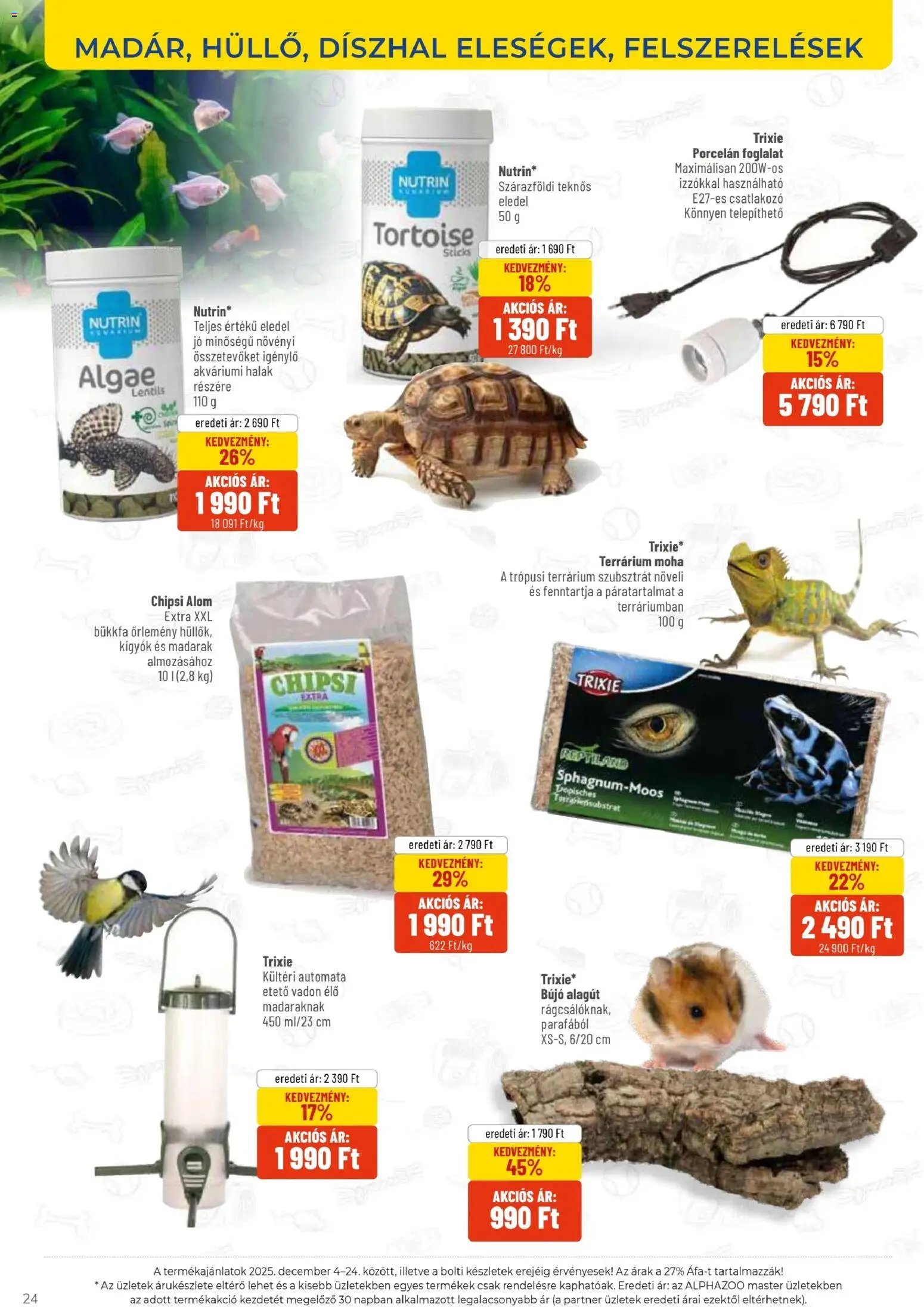 AlphaZoo újság 2025.12.04. Akciós újság AlphaZoo (2025-12-04 - 2025-12-24)